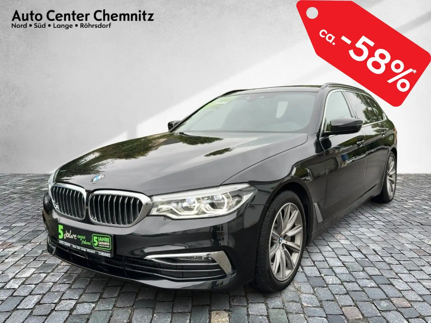 BMW 530 d AT8 Touring Luxury Line LED/Navi/Pano-SD Schwarz - 2
