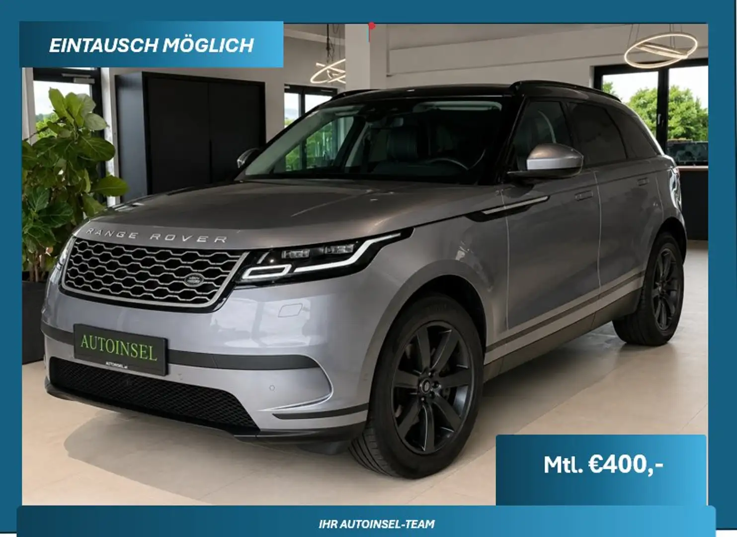 Land Rover Range Rover Velar S 4x4 360° ACC AHK Memory Meridian Grau - 1