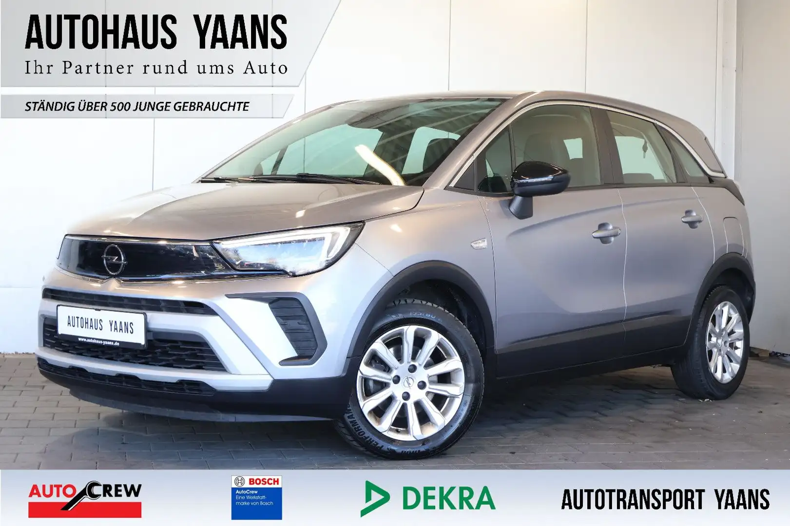 Opel Crossland X Crossland 1.2 Elegance LANE+LED+LEDER+16" Grau - 1