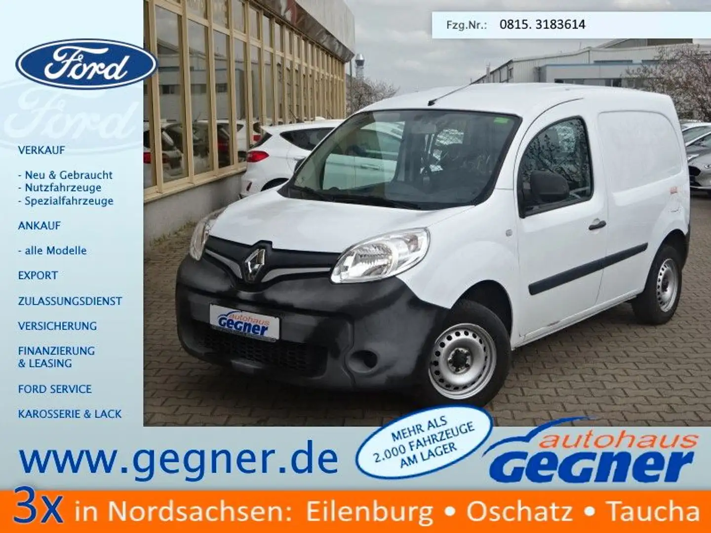 Renault Kangoo Rapid  dCi 90 Extra BlueTooth Schiebetür Weiß - 1