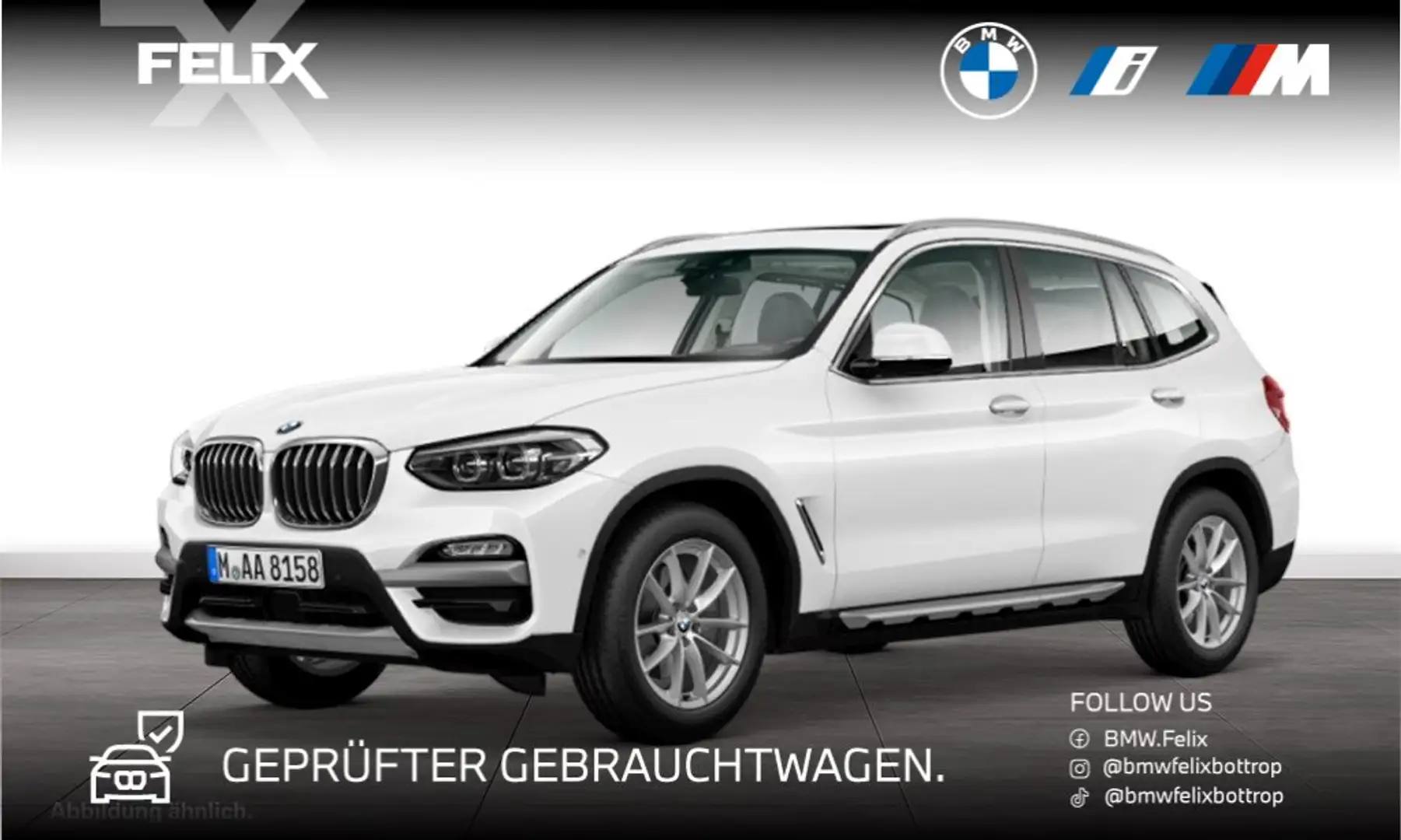 BMW X3 xDrive30d xLine+PANORAMA+HEAD UP+STOP&GO Weiß - 1