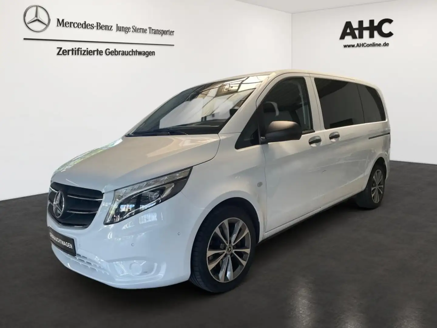Mercedes-Benz Vito 124 CDI ETP/K LED, NAVI, AHK, RFK, SHZ Blanc - 1
