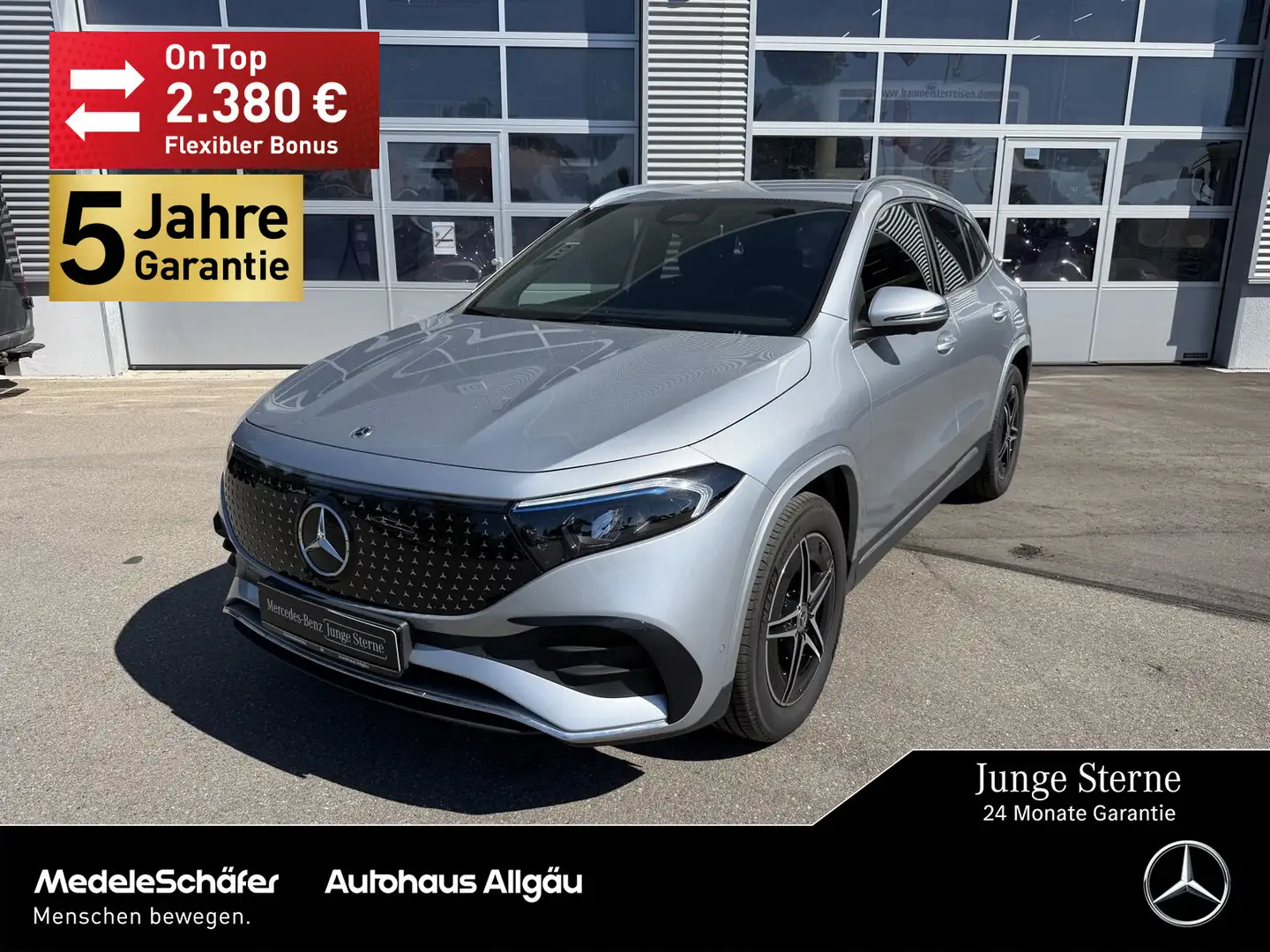 Mercedes-Benz EQA 350 EQA 350 4M AMG Fahr-Assi 360° Memory VZ-Assi Dist Silber - 1