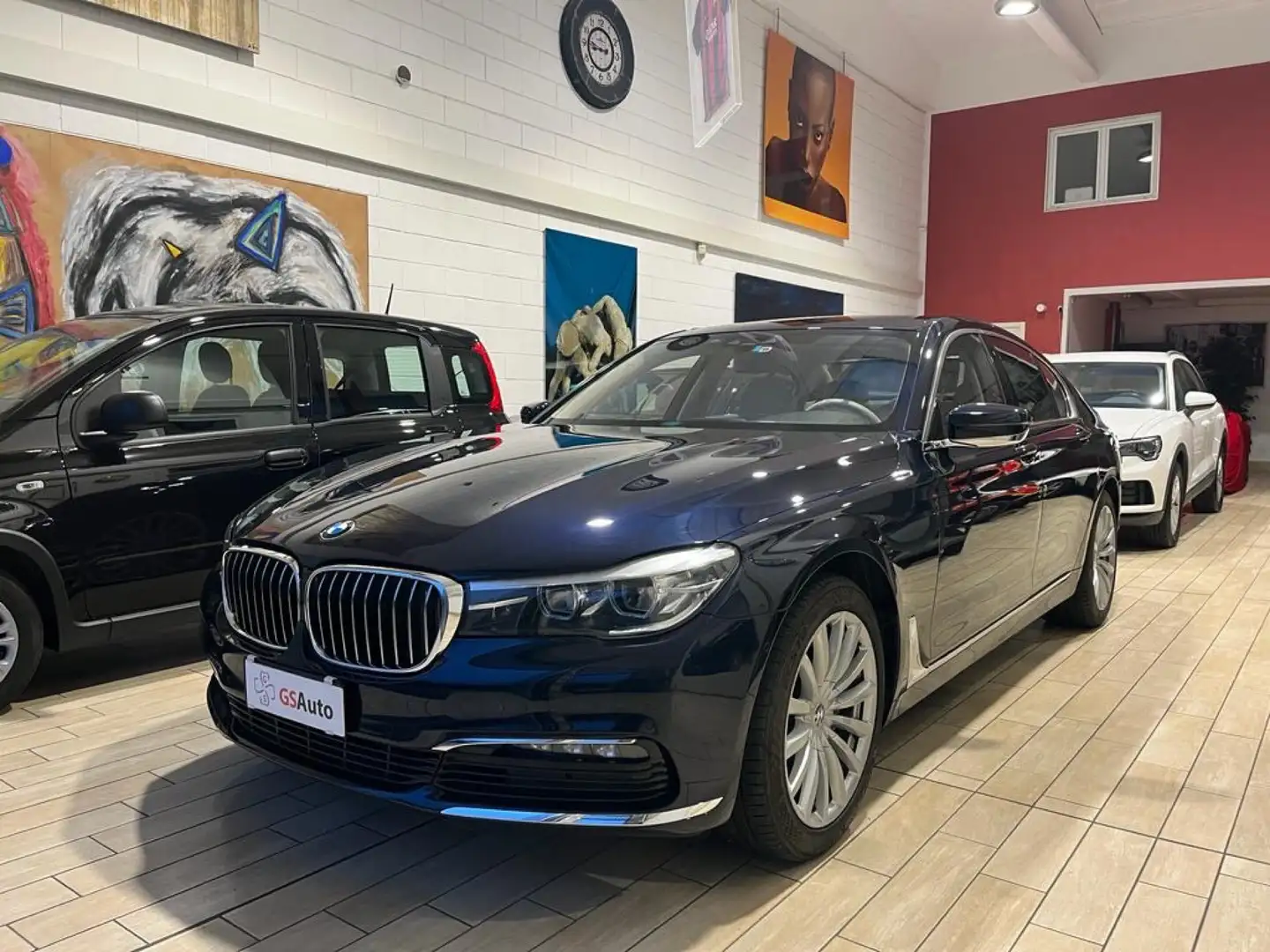 BMW 725 725d Luxury auto Kék - 1