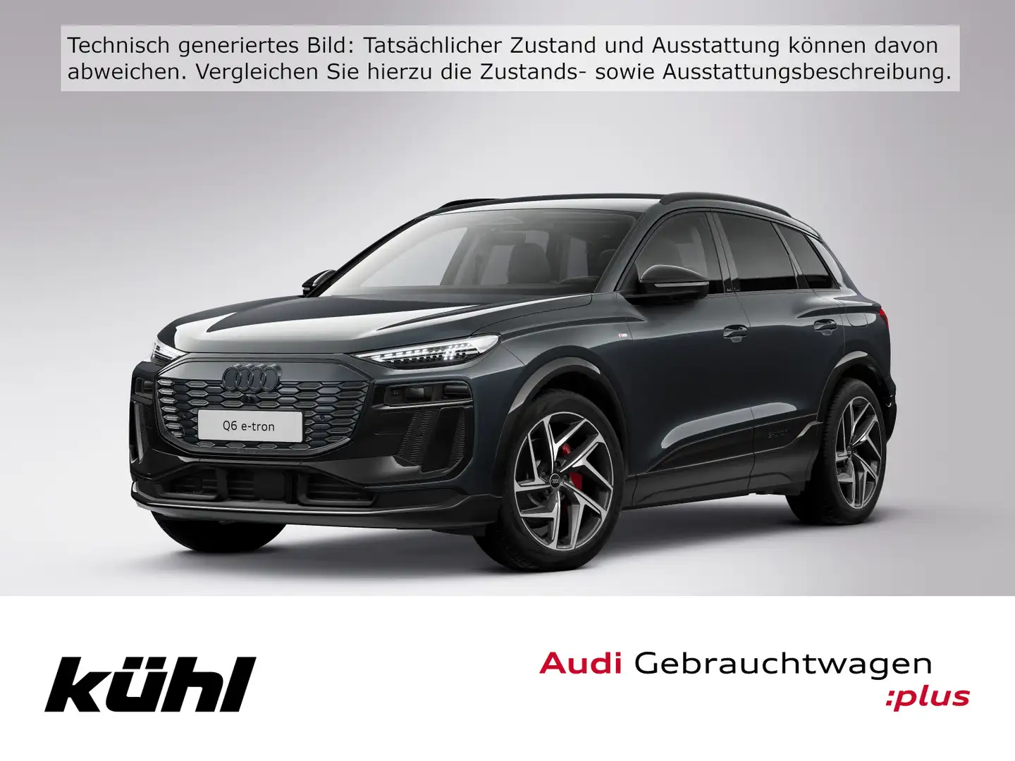 Audi Q6 e-tron Q LED+/Luft/ACC/360°/Navi Gris - 1