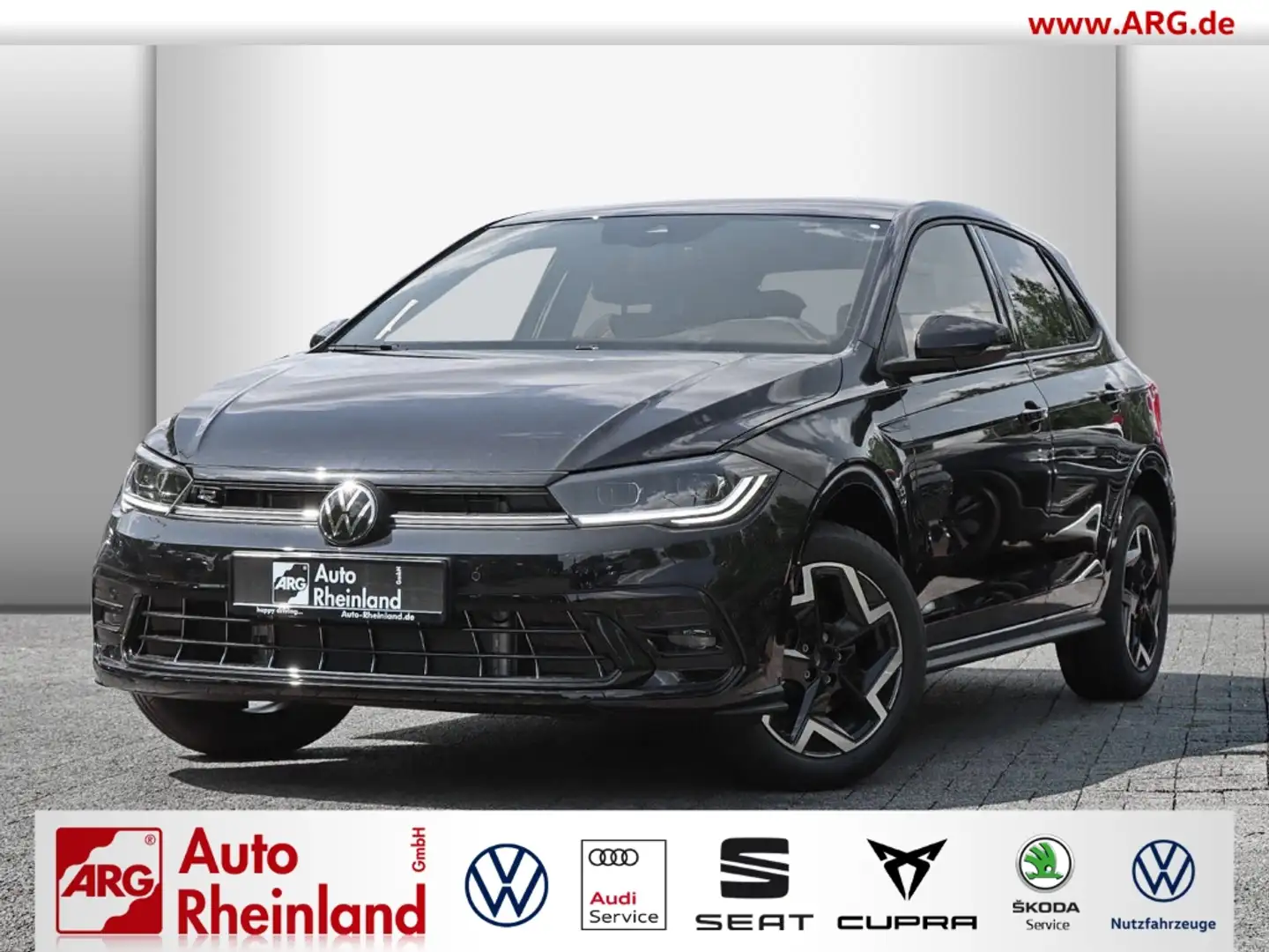 Volkswagen Polo R-Line 1.0 TSI OPF DSG MATRIX LED/NAVIVORB./RÜCKFA Schwarz - 1