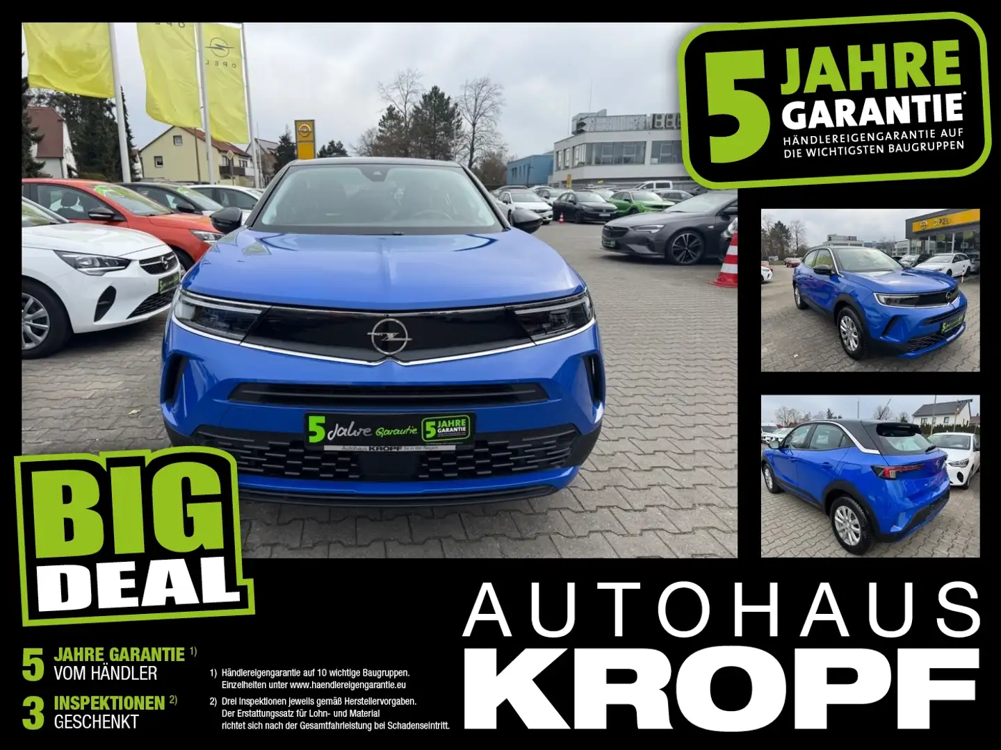 Opel Mokka-E Mokka e Edition FLA SpurH LM KAM LED KlimaA PDC Blau - 1