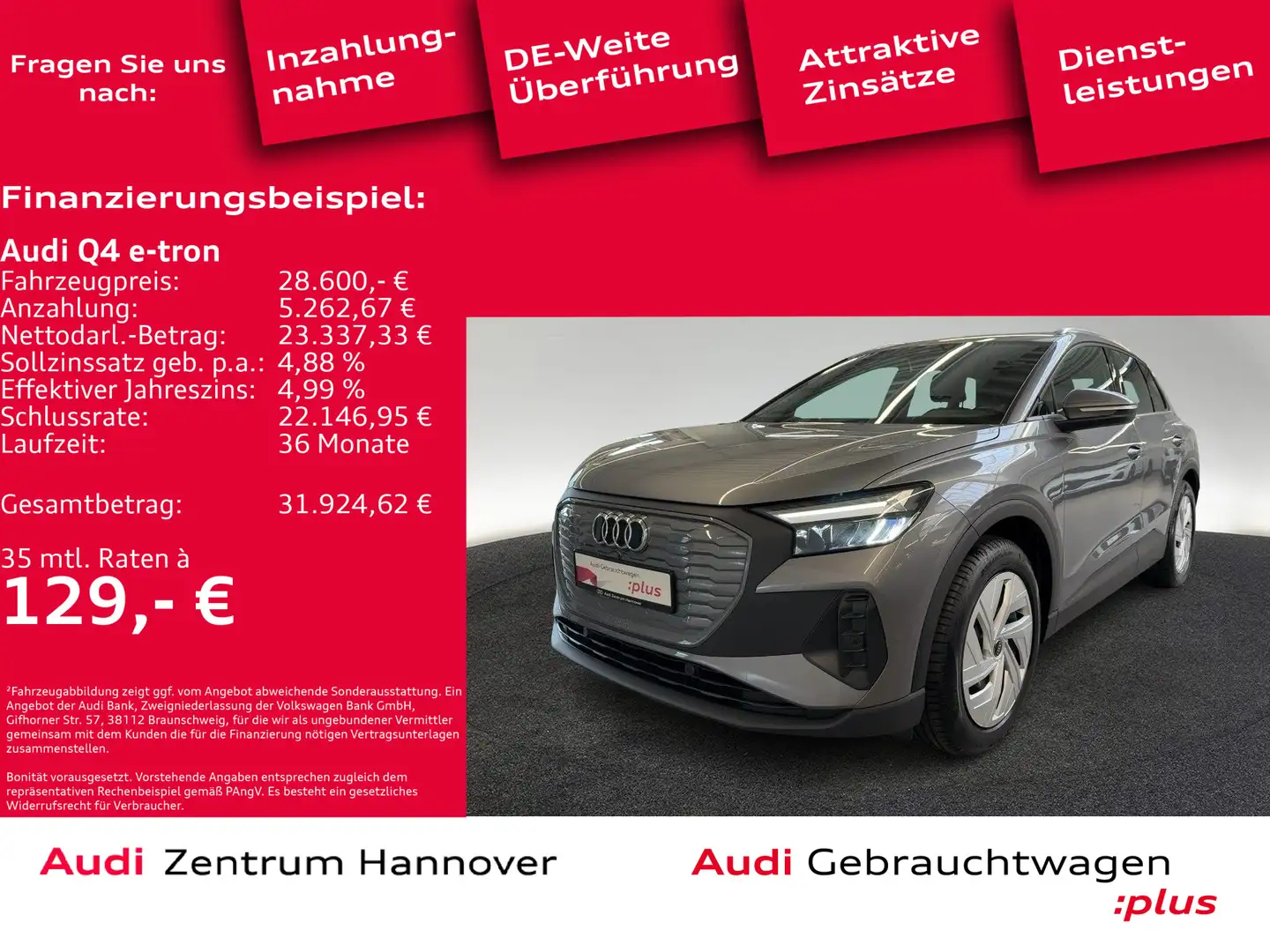 Audi Q4 e-tron 40 Navi Sitzheizung Assistenz Paket Gris - 1