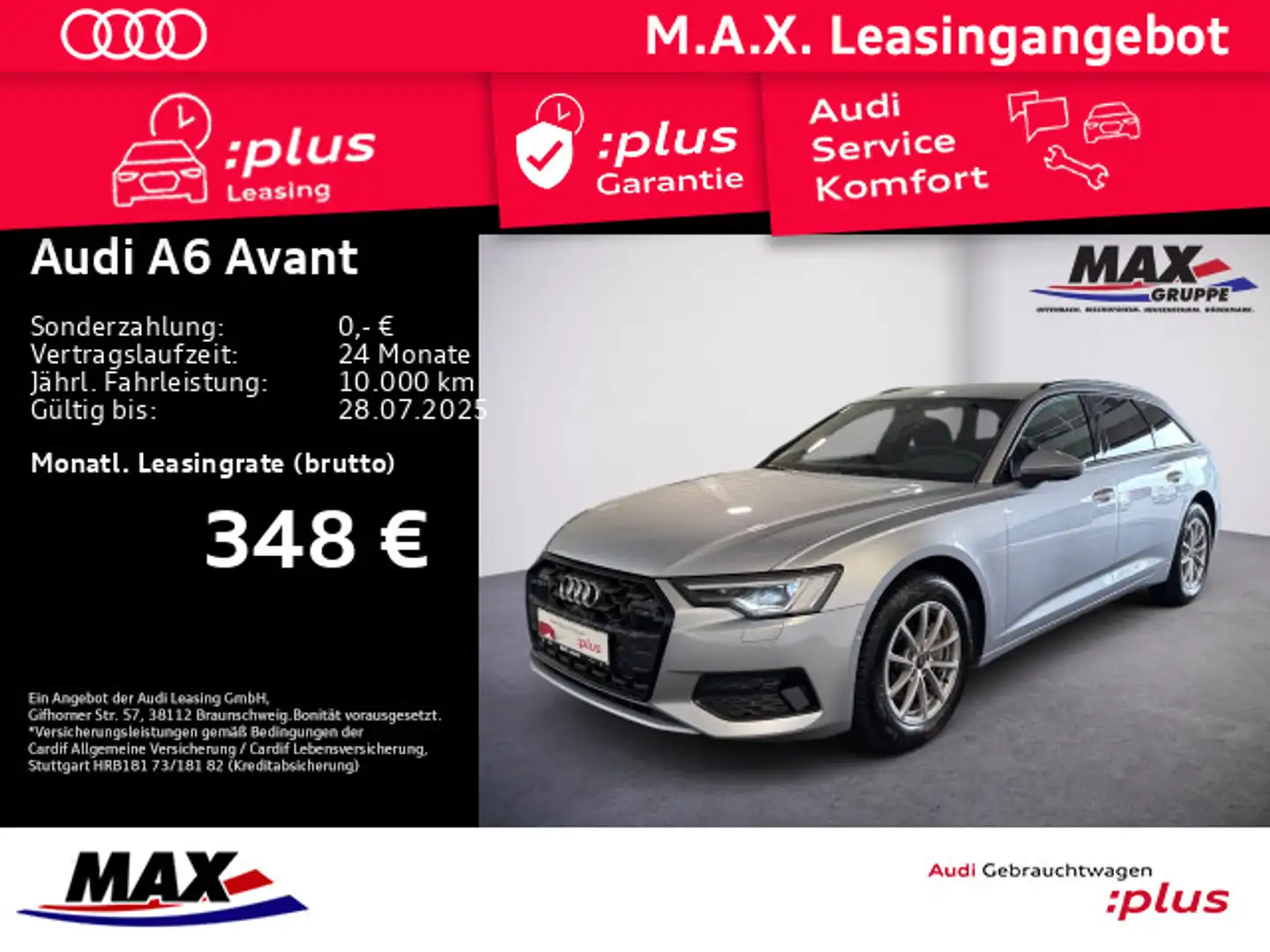 Audi A6 40 TDI ADVANCED MATRIX+NAVI+HUD+REMOTE+ Silber - 1