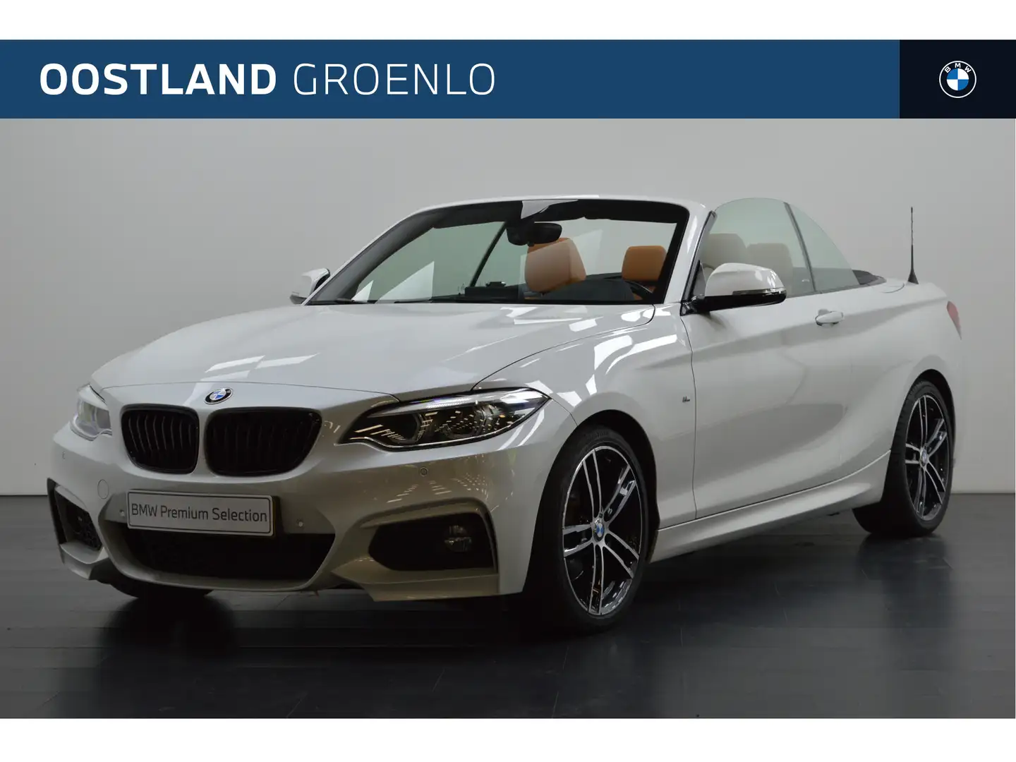 BMW 220 2 Serie Cabrio 220i High Executive M Sport Automaa Wit - 1