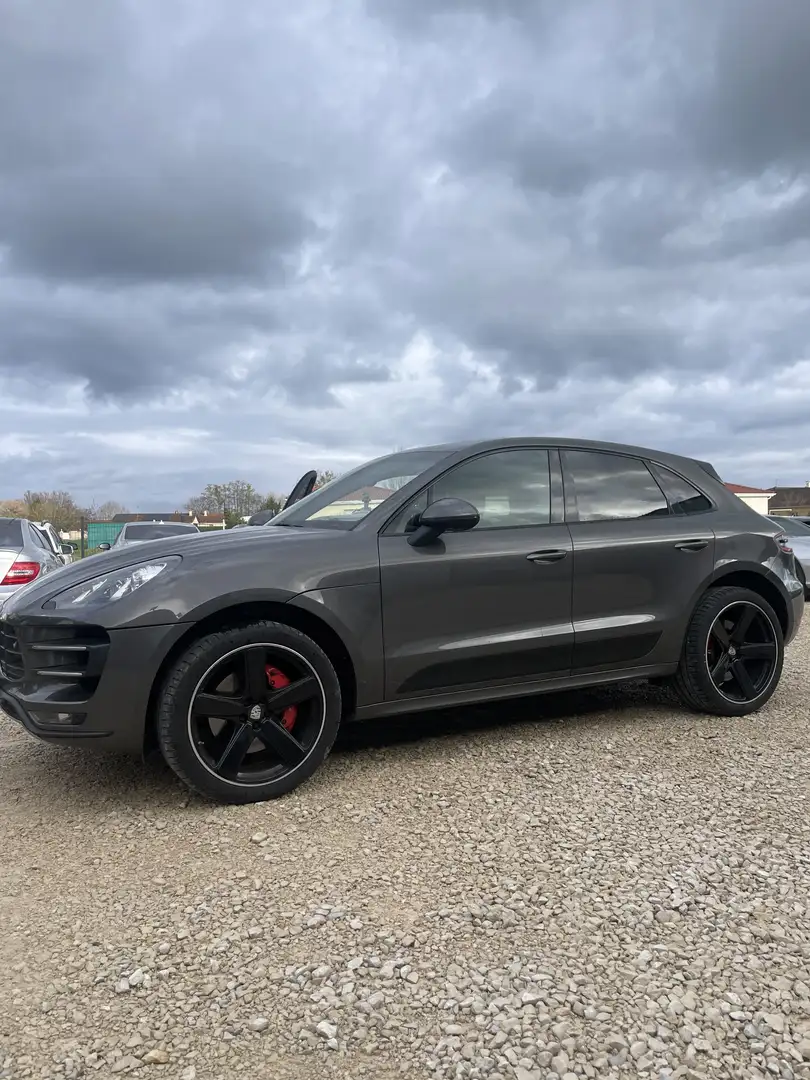Porsche Macan Macan Turbo 3.6 V6 400 ch PDK Gris - 1