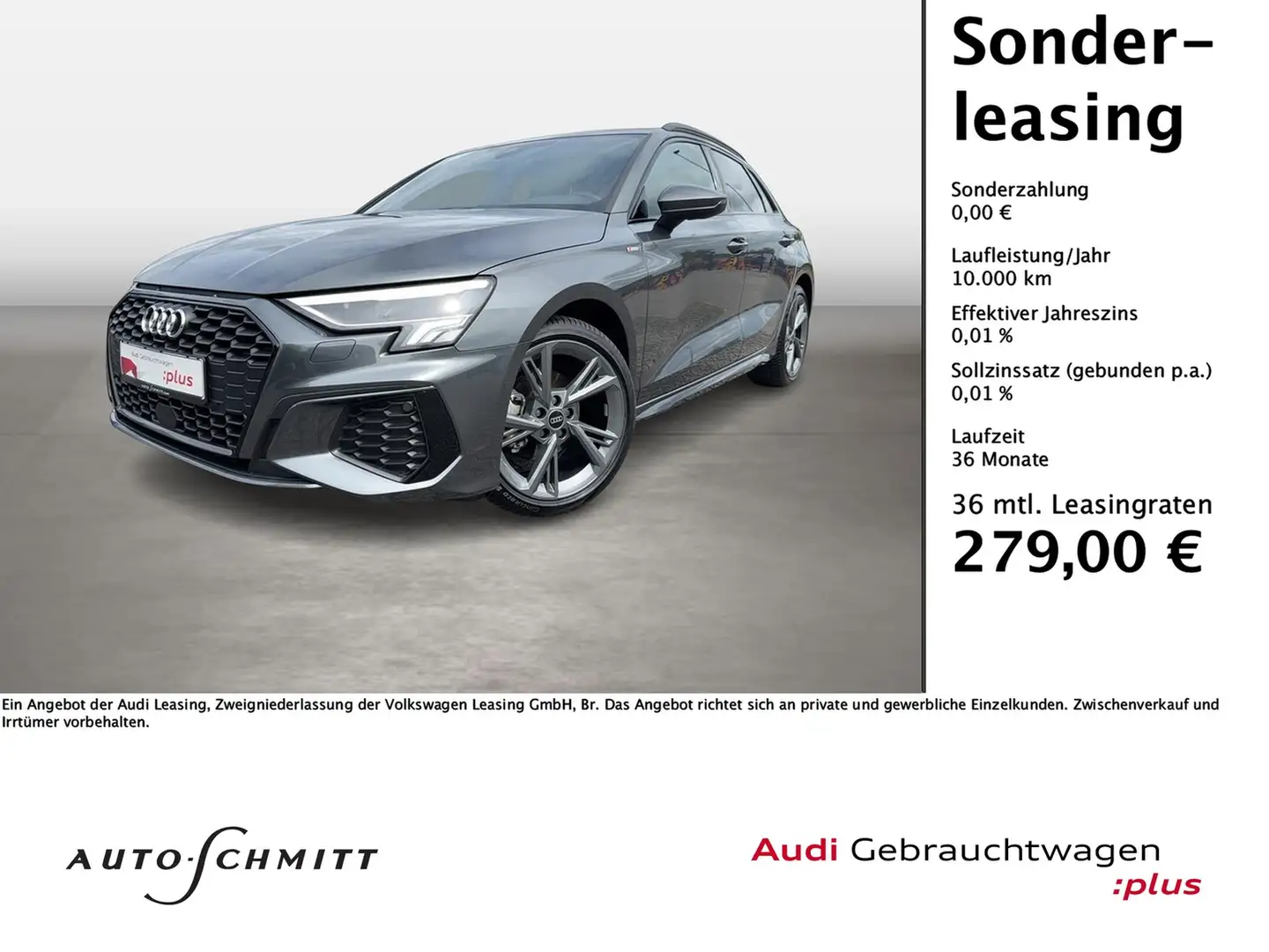 Audi A3 Sportback 30 TFSI S line LED Anschlussgarantie Grau - 1