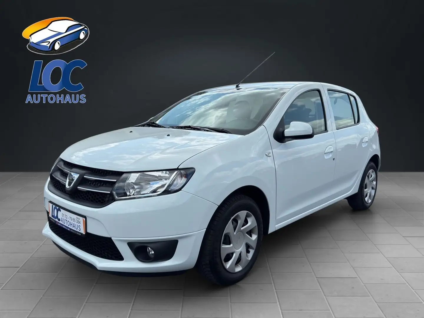 Dacia Sandero II Laureate, Navi, wie neu, Tempomat Weiß - 1