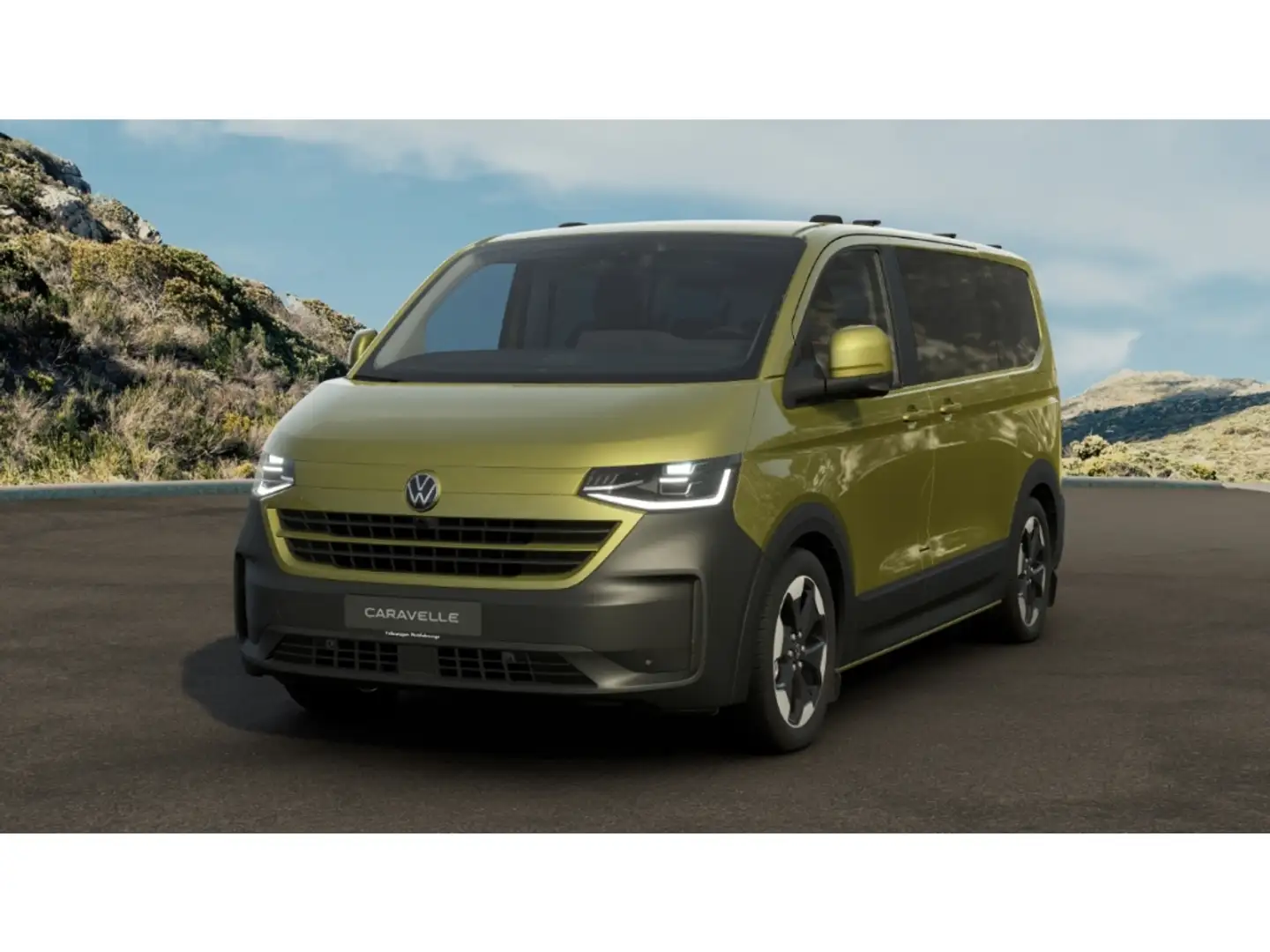 Volkswagen T7 Caravelle PanAmericana 2,0 l TDI 4Motion KR Navi Digitales C Groen - 1