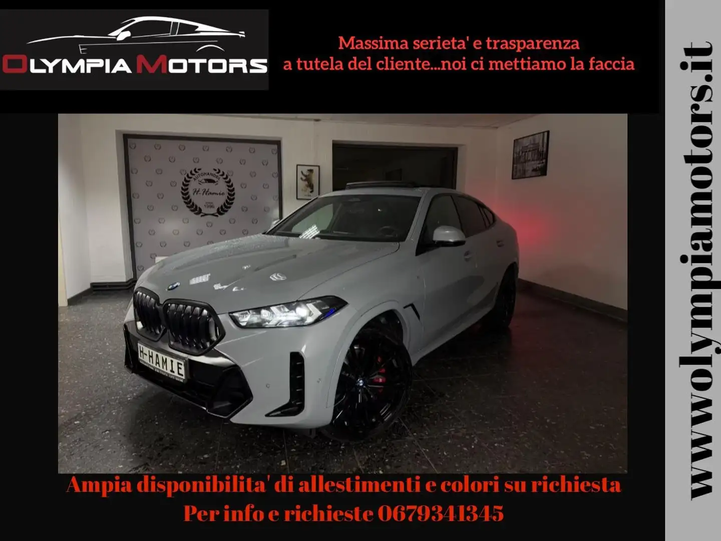 BMW X6 30D XDRIVE M SPORT H&K LASER PANORAMA KAMERA  21' Grigio - 1