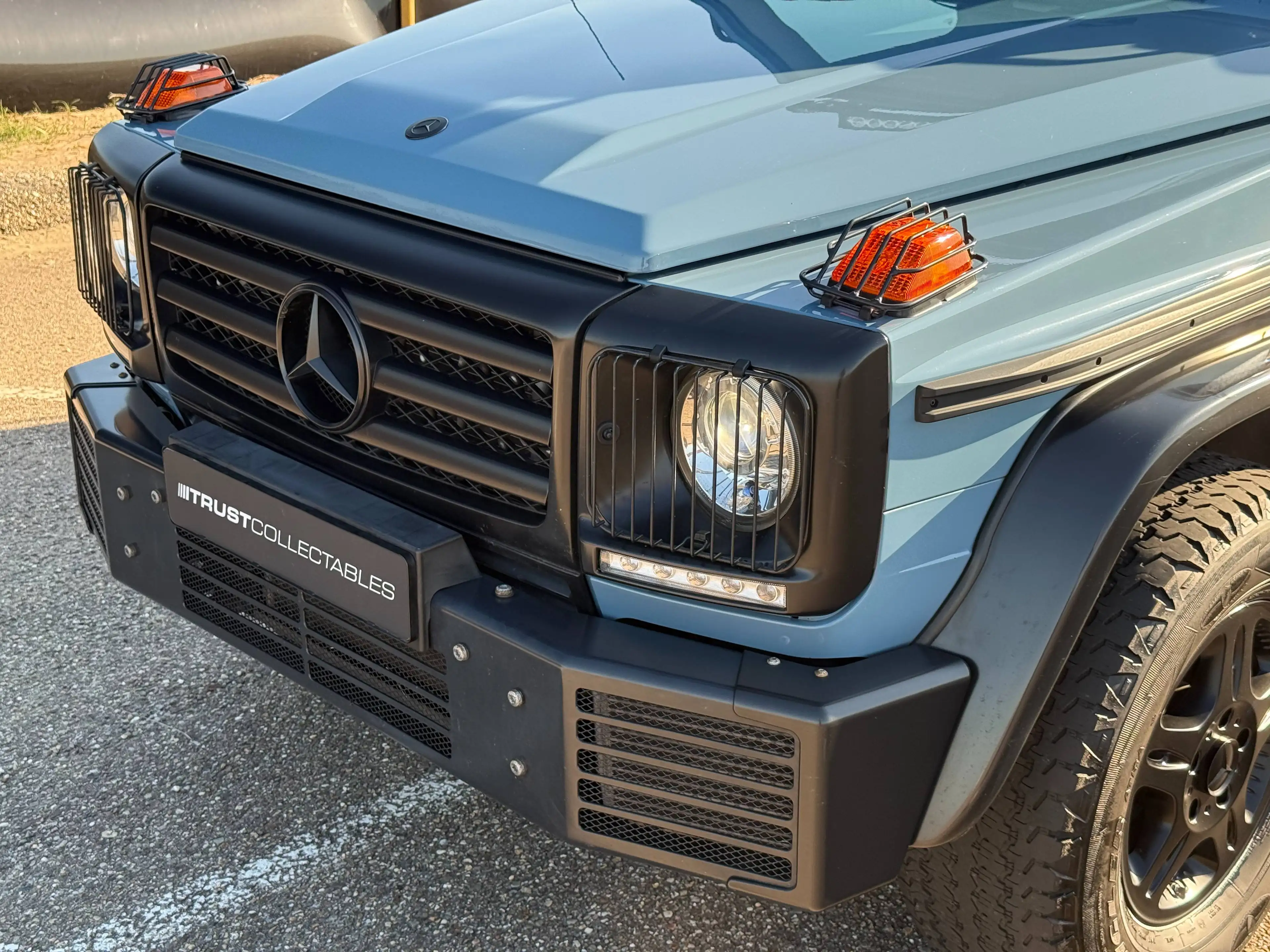 Mercedes-Benz G 350 Professional | Grijs kenteken | NL Auto | China Blue | zwart leder | 245 pk | — photo 4