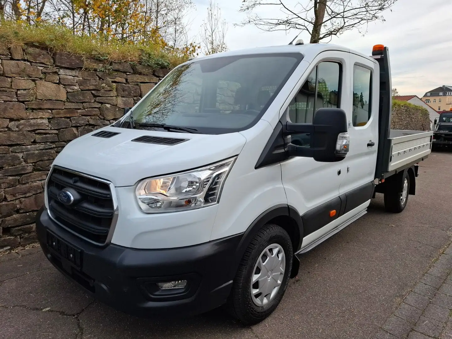 Ford Transit Pritsche 350 L3 DK Trend Klima Navi AHK Blanc - 1