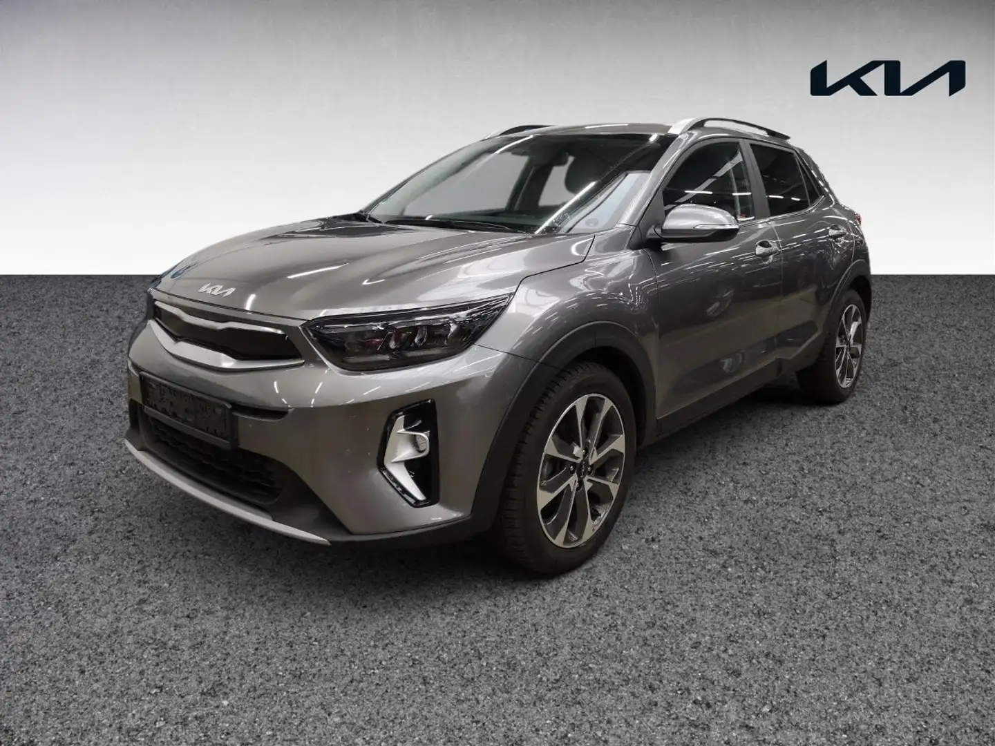 Kia Stonic 1.0 T-GDI Spirit +DCT+Allwetter+Navi+R.Kam Gris - 2