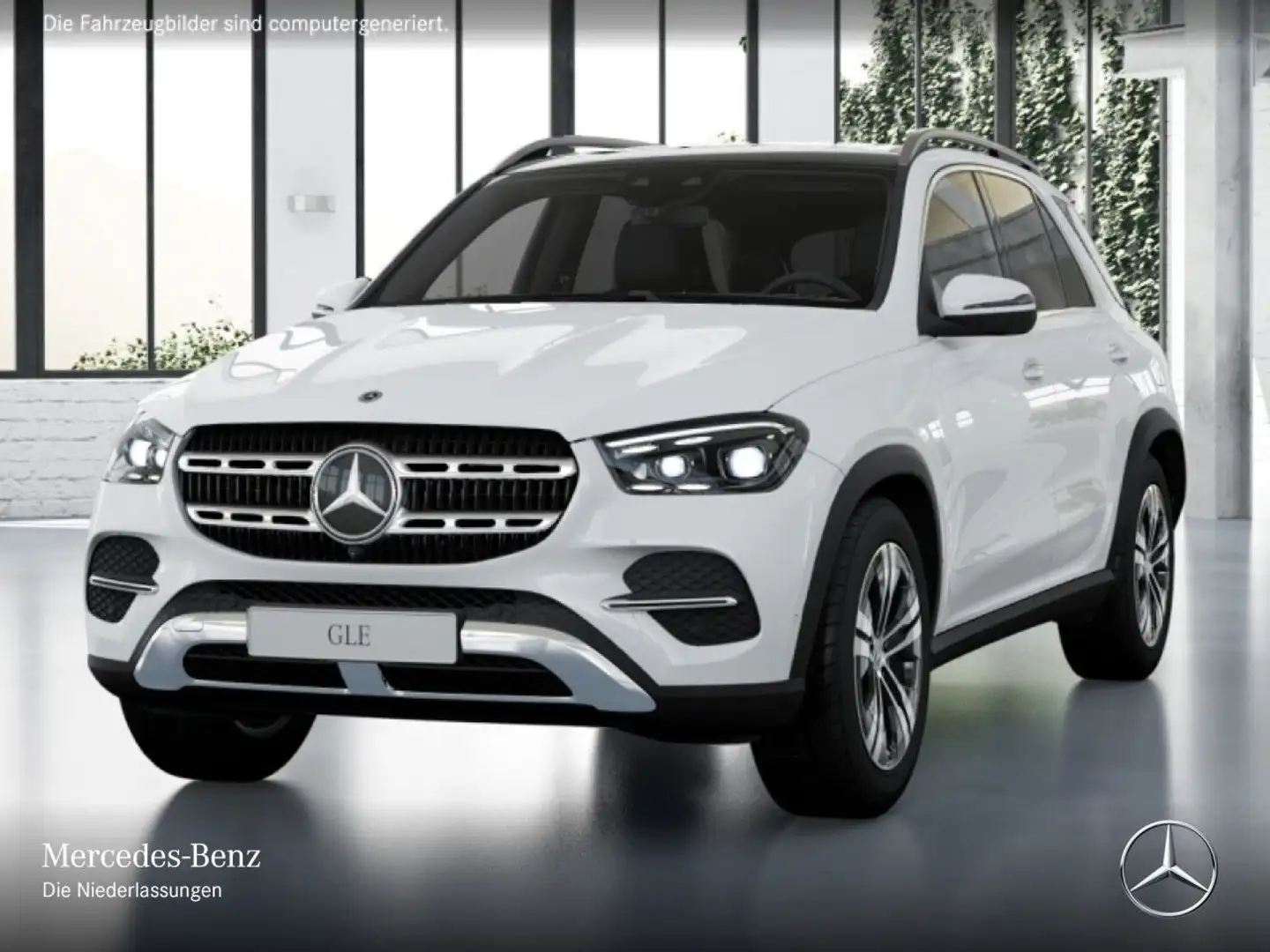 Mercedes-Benz GLE 350 de 4M PANO+360+AHK+MULTIBEAM+FAHRASS+9G Weiß - 2