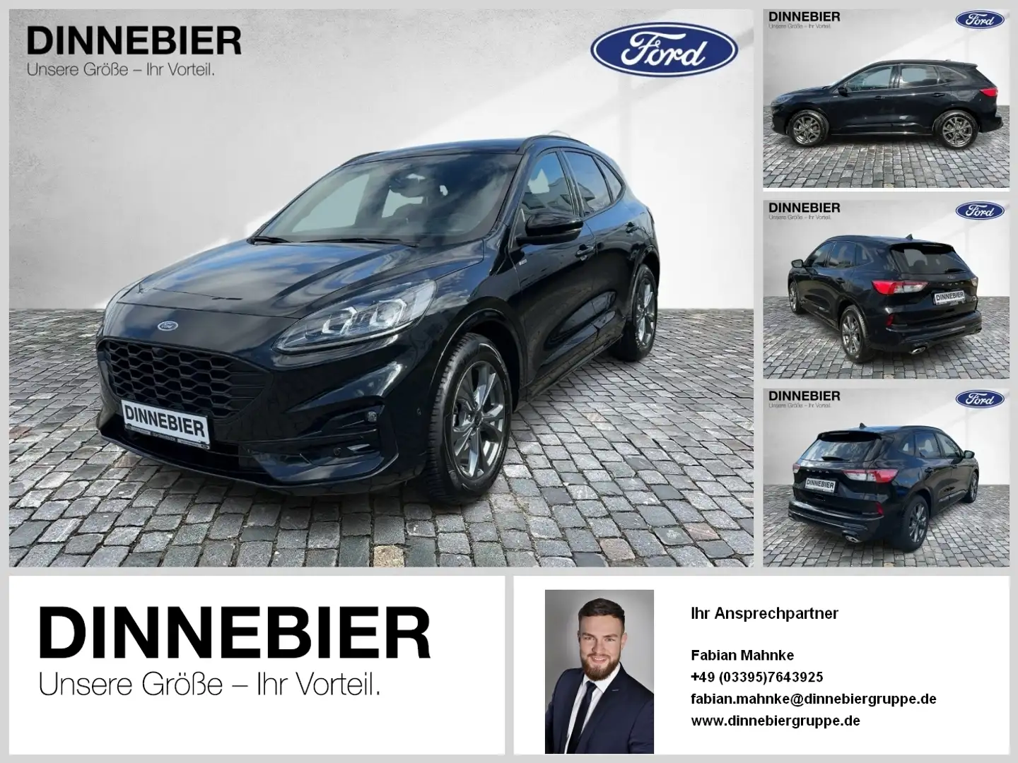 Ford Kuga ST-Line X LED+AHK+Glasdach+Kamera+SHZ Schwarz - 1