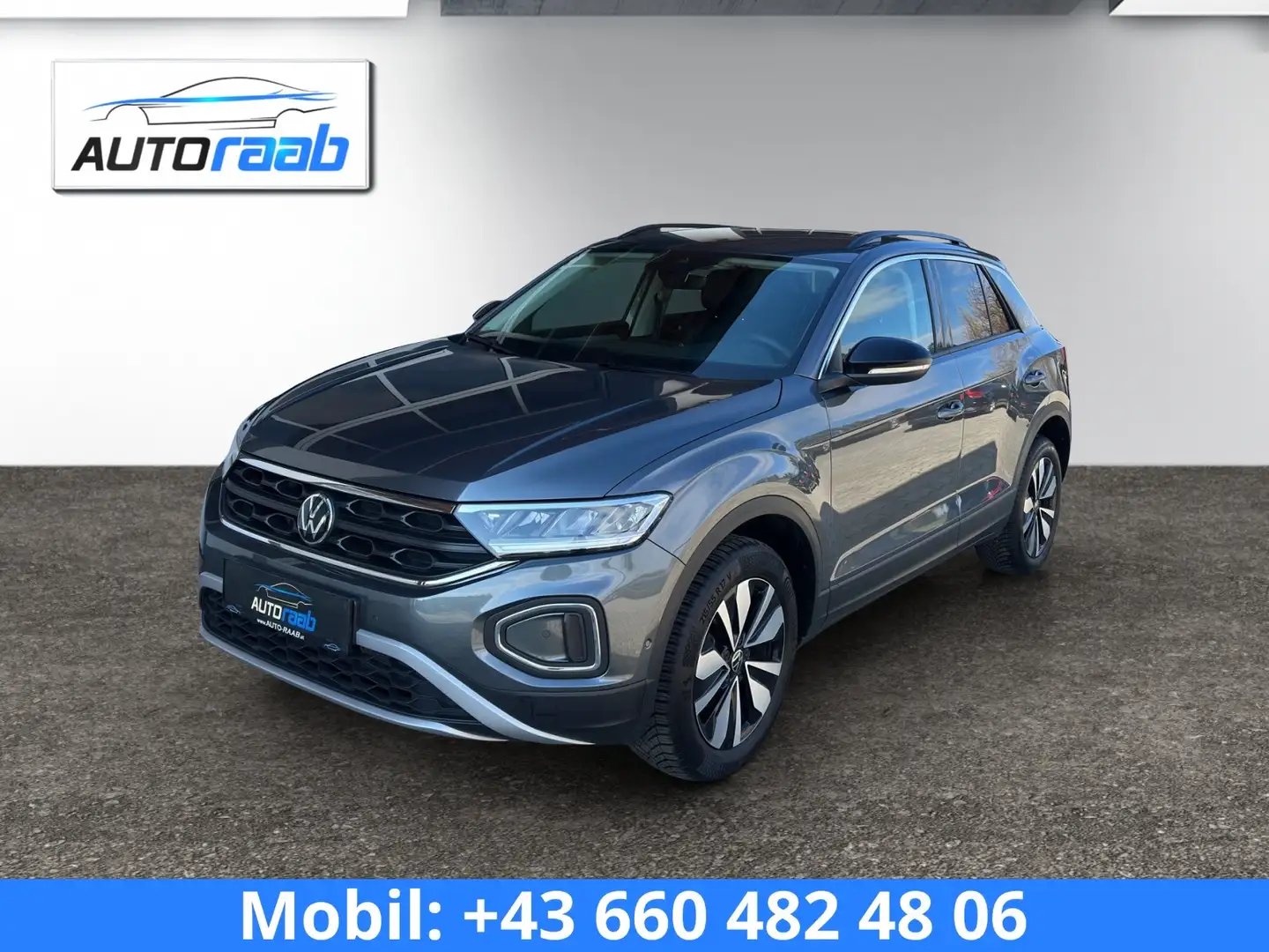 Volkswagen T-Roc Goal 1,0 TSI *DIGITAL*PDC*ACC*APP*NAVI*SITZHZ* Grau - 1