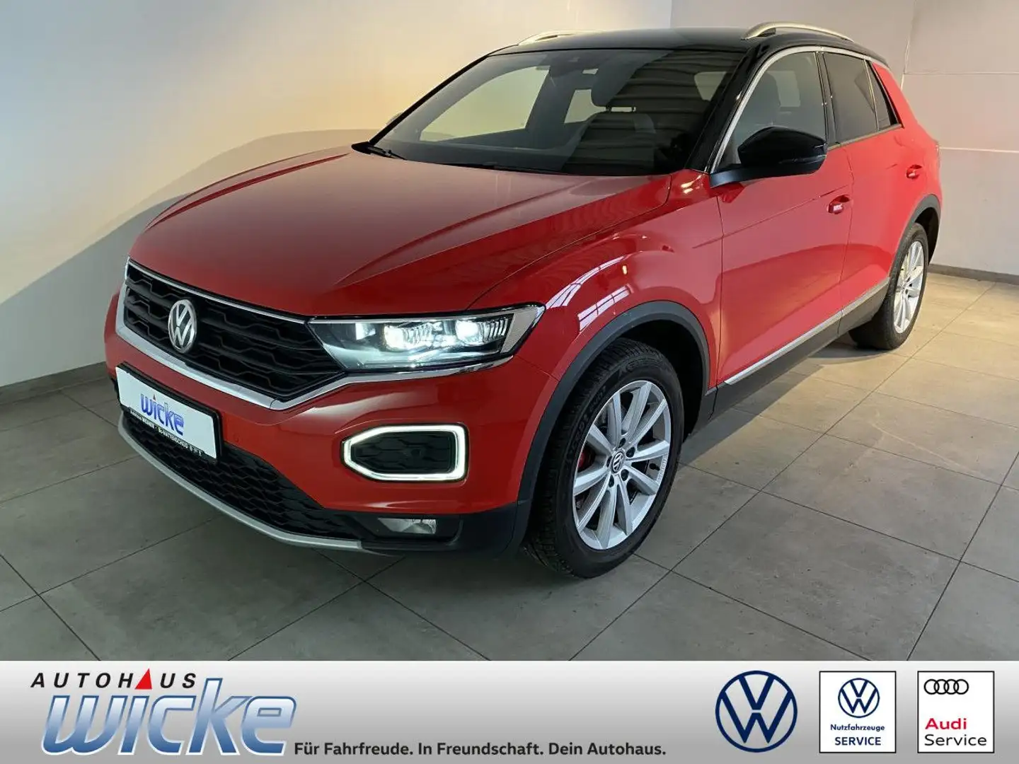 Volkswagen T-Roc 2.0 TSI DSG 4Motion Sport NAVI LED BEATS LAN Rot - 1