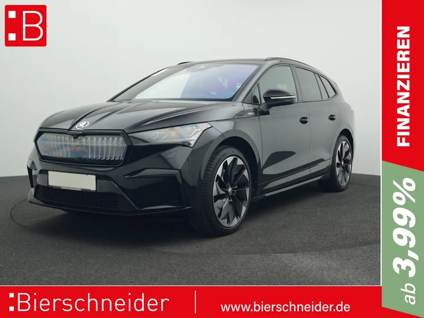 Skoda Enyaq 80x Sportline PANO AHK WP HuD CANTON Schwarz - 1