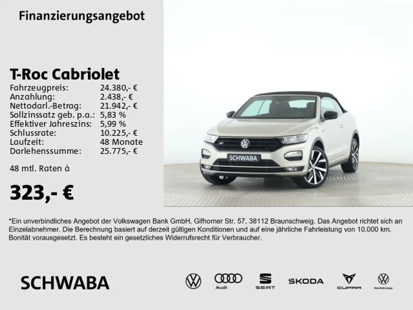Volkswagen T-Roc R-Line 1.5 TSI LED*VIRTUAL*8fach Silber - 1