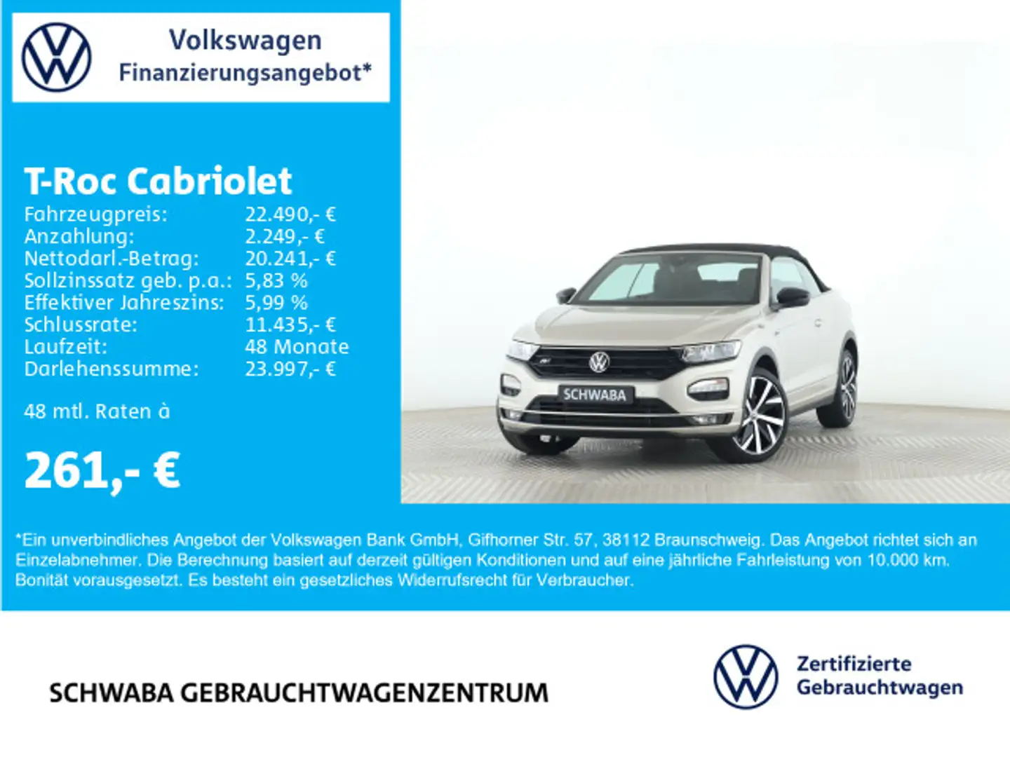 Volkswagen T-Roc R-Line 1.5 TSI LED*VIRTUAL*8fach Gümüş rengi - 1