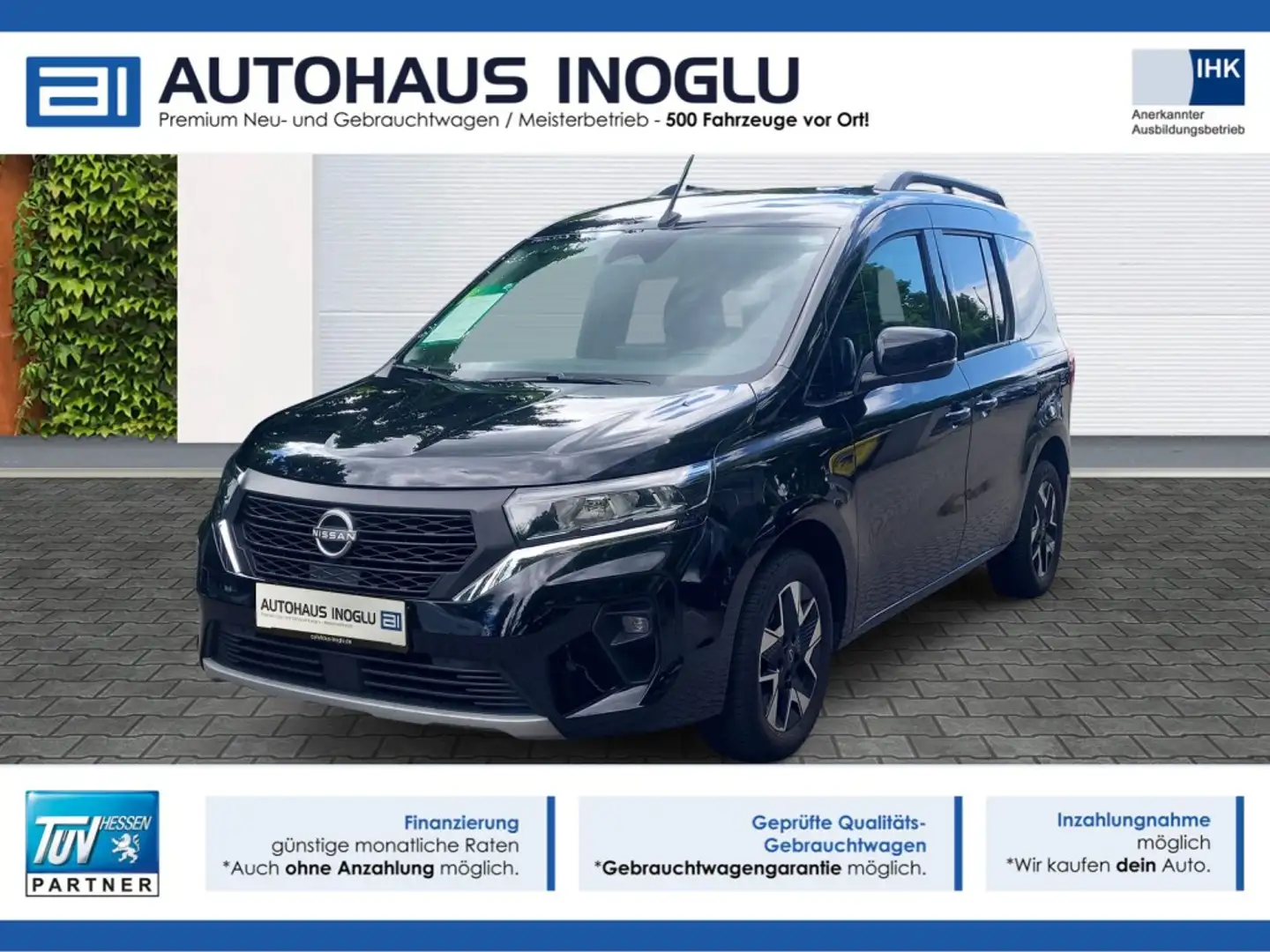 Nissan Townstar 1.3*N-Design*5Sitz*RKam*LED*Navi*Leder Schwarz - 1