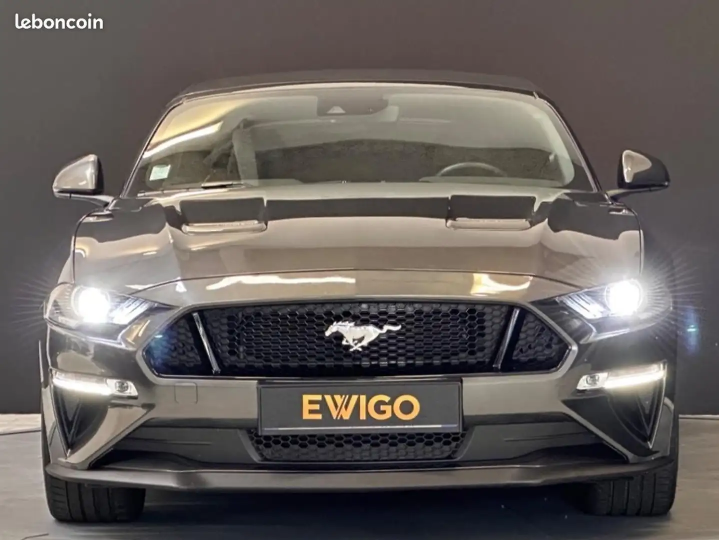 Ford Mustang CABRIOLET 5.0 450ch GT BVA (TVA RÉCUPÉRABLE) Grau - 2