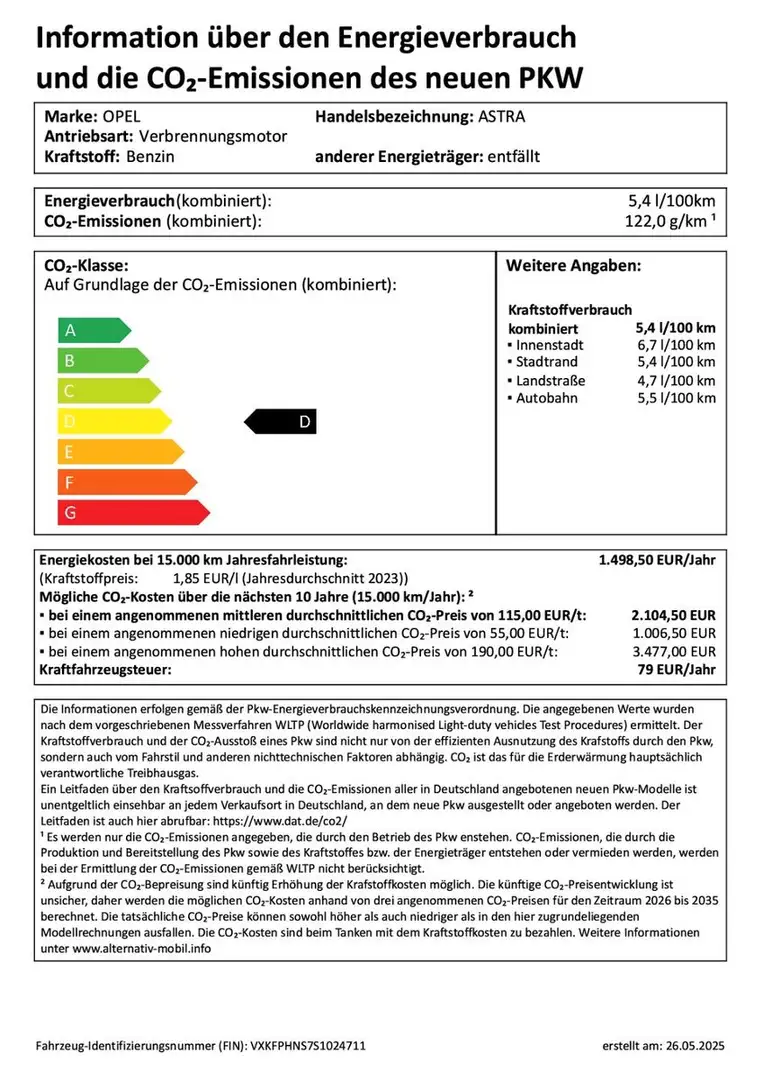 Opel Astra L 5-trg. 1.2T MT6 Edition  Kamera AGR Zwart - 2