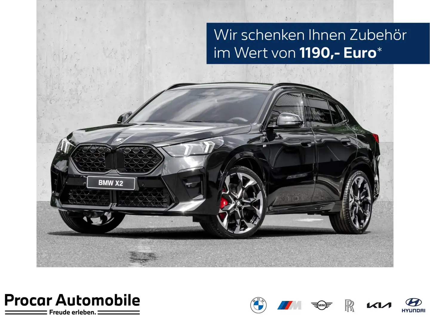 BMW X2 sDrive20d M Sport HUD PANO ACC AHK U10 Schwarz - 1