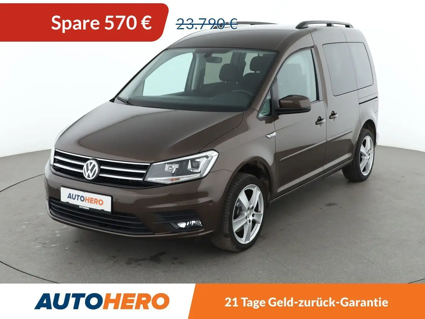 Volkswagen Caddy 1.4 TSI Comfortline BMT Aut.*NAVI*XENON*CAM*PDC* Braun - 1