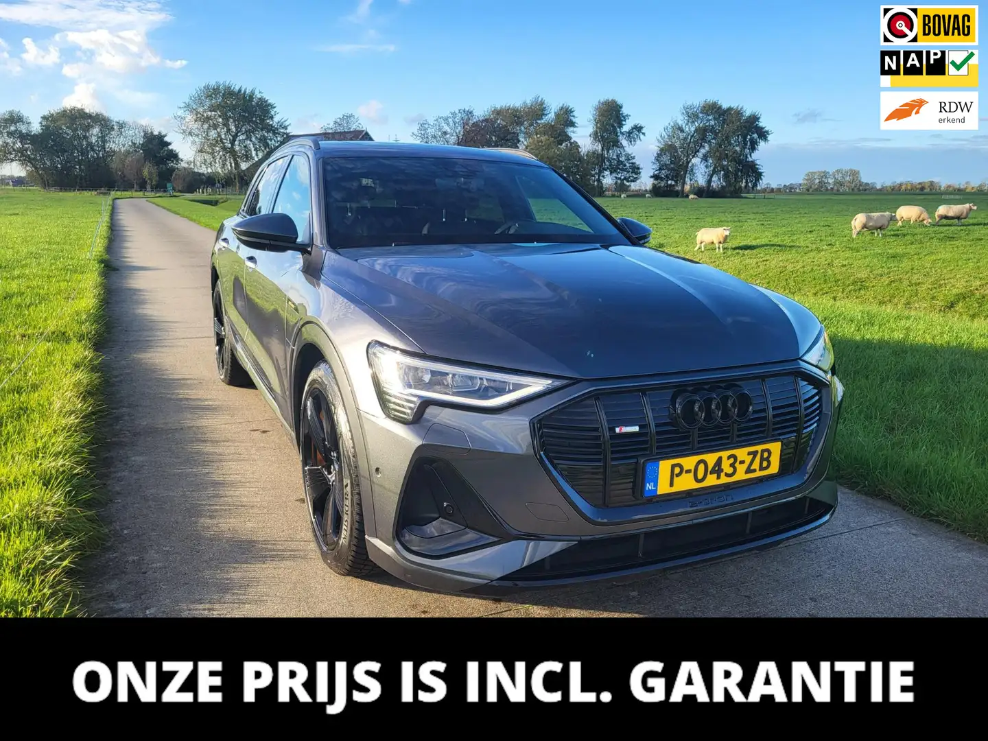 Audi e-tron 55 quattro S edition 95 kWh 79dkmNAP 21"camera tre Gris - 1