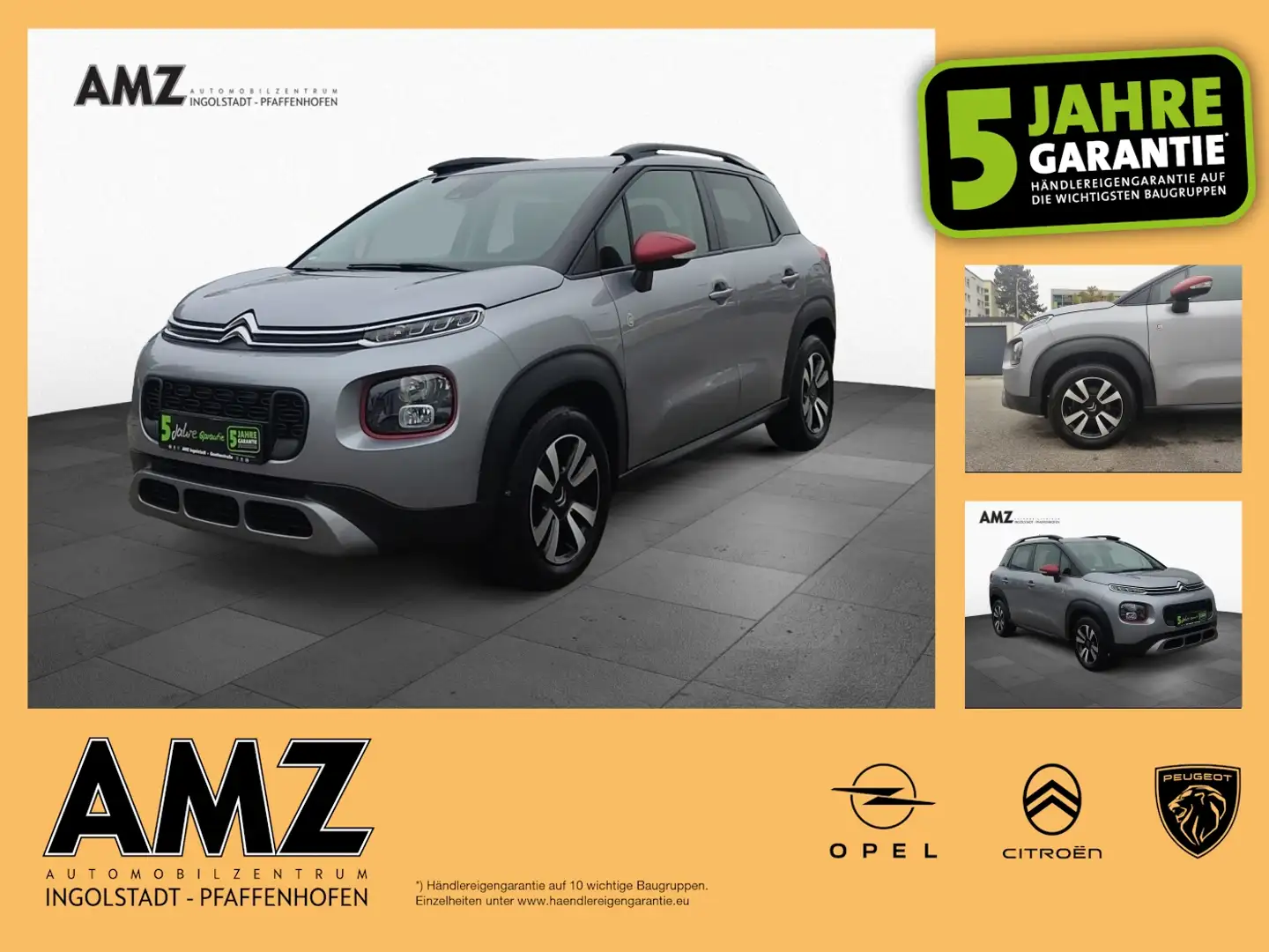 Citroen C3 Aircross C-Series 110PS AHK PDC Klima SitzH. Gris - 1
