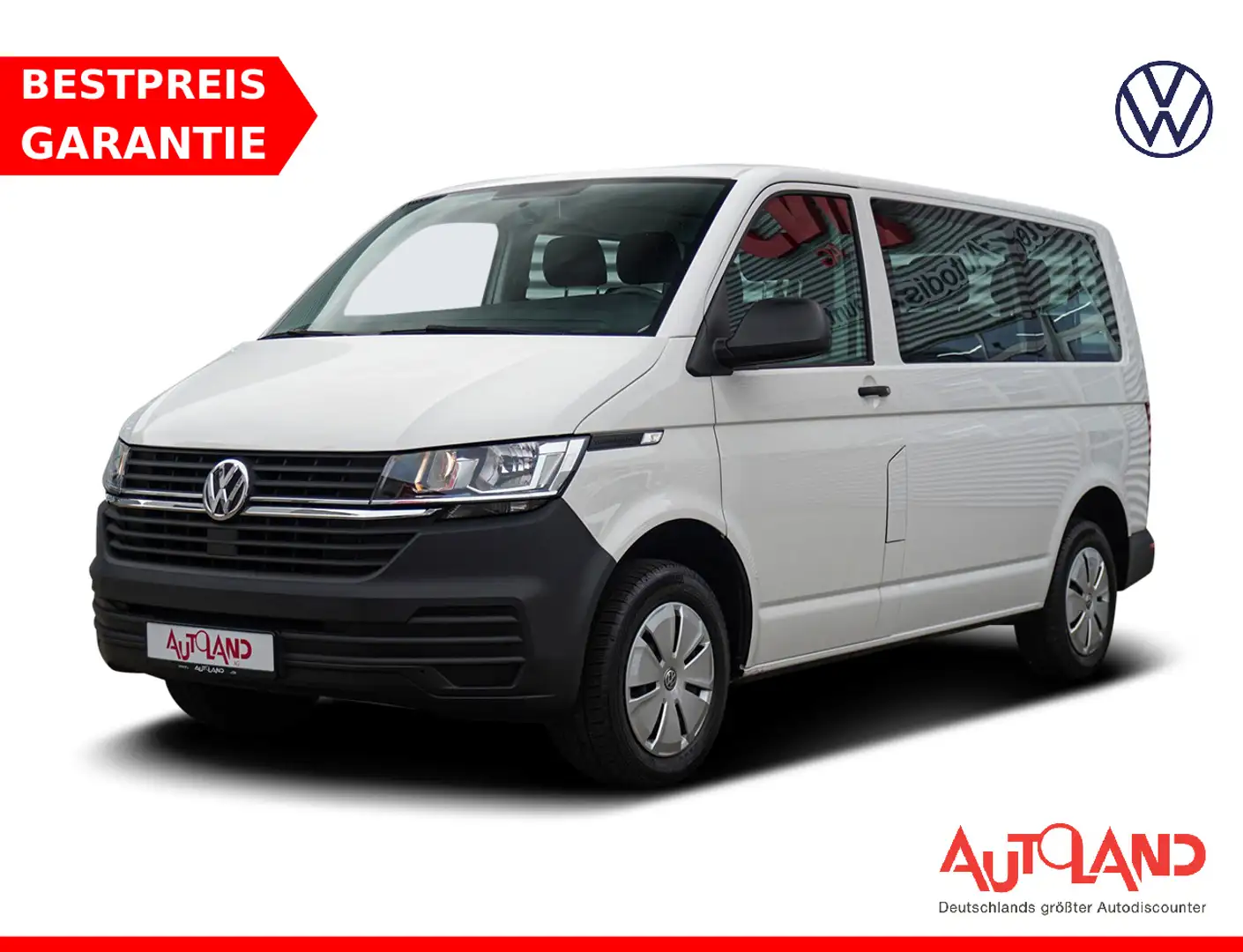 Volkswagen T6 Kombi T6.1 2.0 TDI Kombi 9-Sitzer Klima Bluetooth PDC Blanc - 1