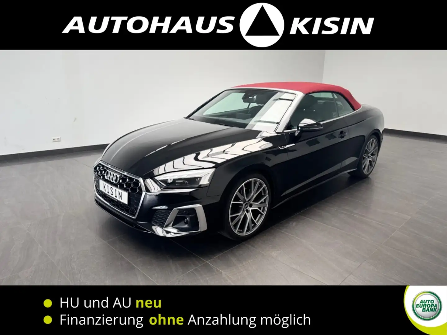 Audi A5 Cabriolet 35 TFSI S line 2.0 Aut/CAM /Soundsyst./L Schwarz - 1