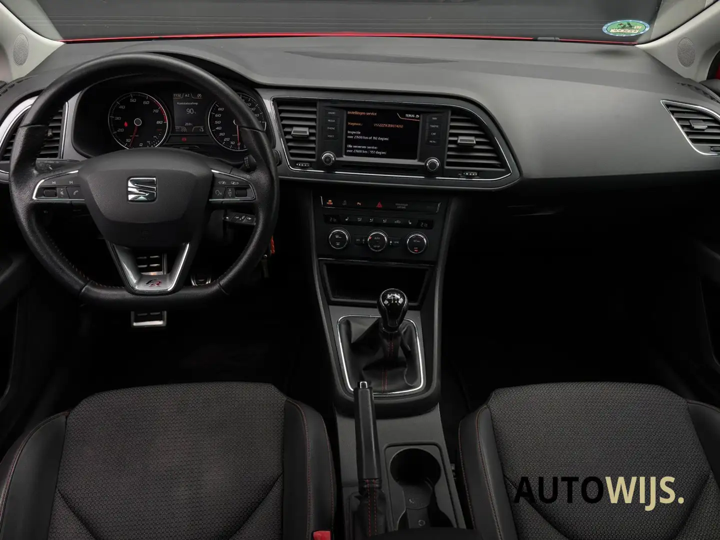 SEAT Leon 1.4 TSI FR Business|Led|PDC|Clima|Stoelverw Rood - 2