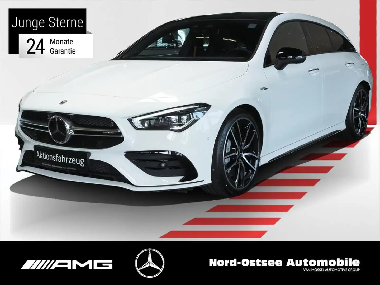 Mercedes-Benz CLA 35 AMG 4M SB 360° Night Pano HUD Multibeam Blanco - 1
