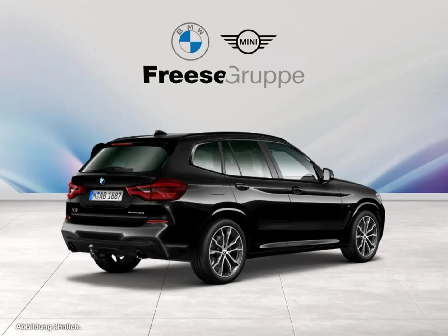BMW X3 xDrive20d AHK Laser HEAD-UP PANO RFK HIFI LED Schwarz - 2