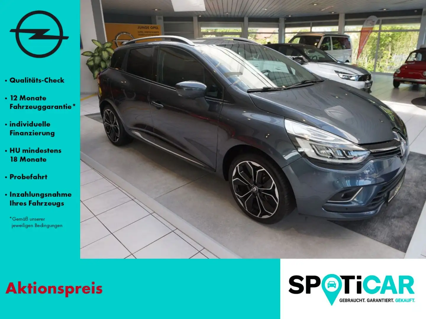 Renault Clio Grandtour Intens LED, NAVI, SITZHEIZUNG, BC Grijs - 1