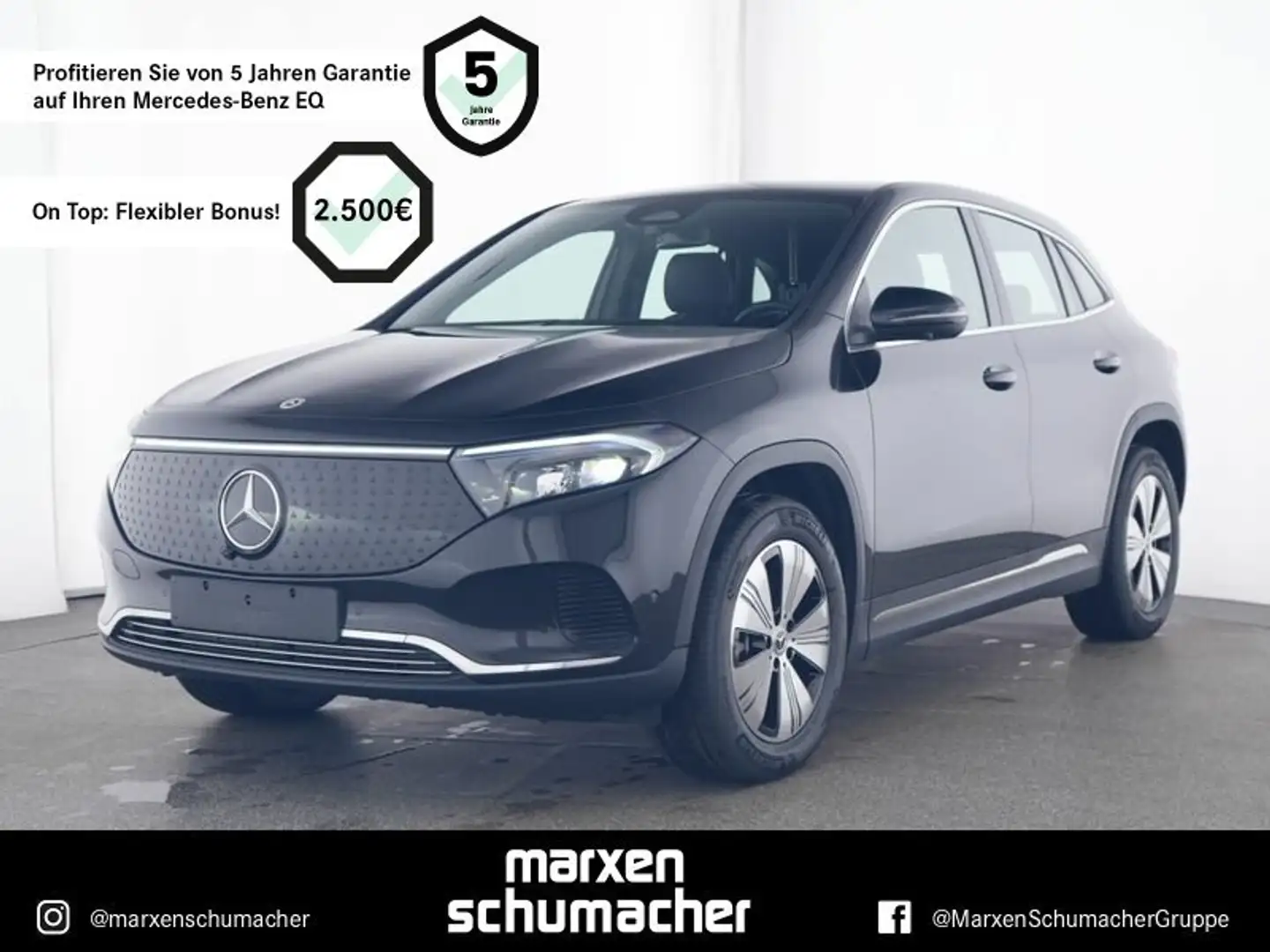 Mercedes-Benz EQA 350 EQA 350 4M Prog.Adv.+360°+Winter+CarPlay+Sitzh. Fekete - 1