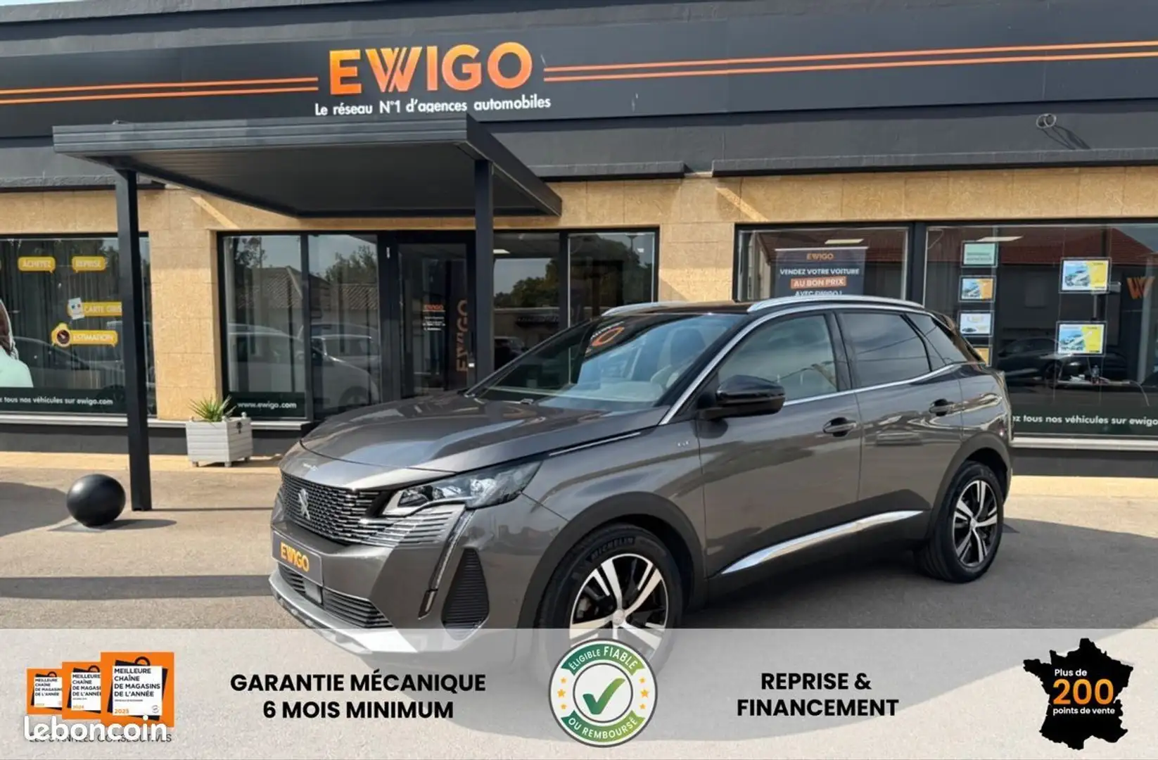 Peugeot 3008 ii 1.2 puretech 130ch s&s gt distribution ok Gris - 1