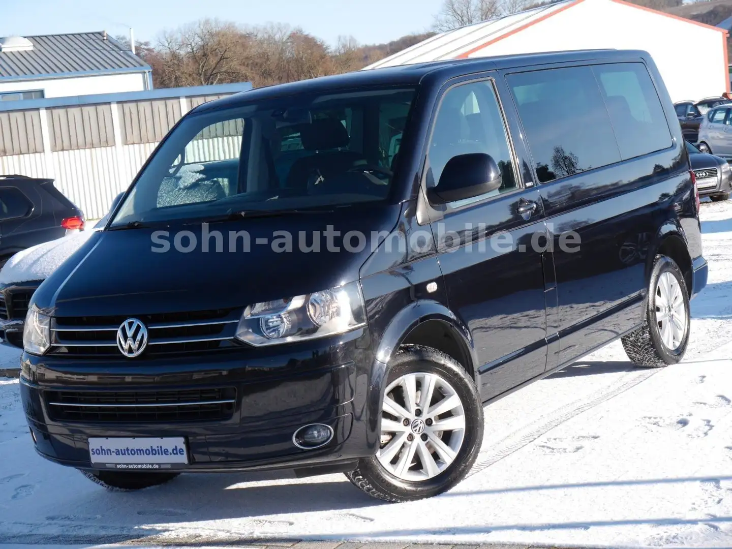 Volkswagen T5 Multivan 1.Hand/Stndhzg/Navi/RFK/AHK/7-Sitzer Noir - 1