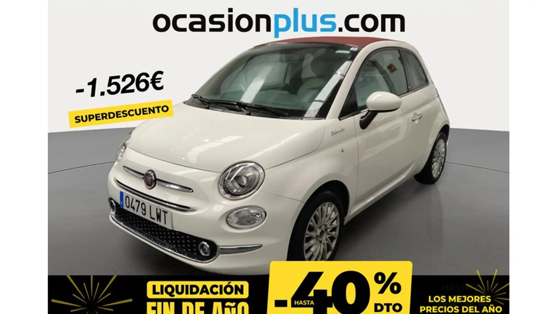 Fiat 500C 1.0 Hybrid Dolcevita 52kW Blanco - 1
