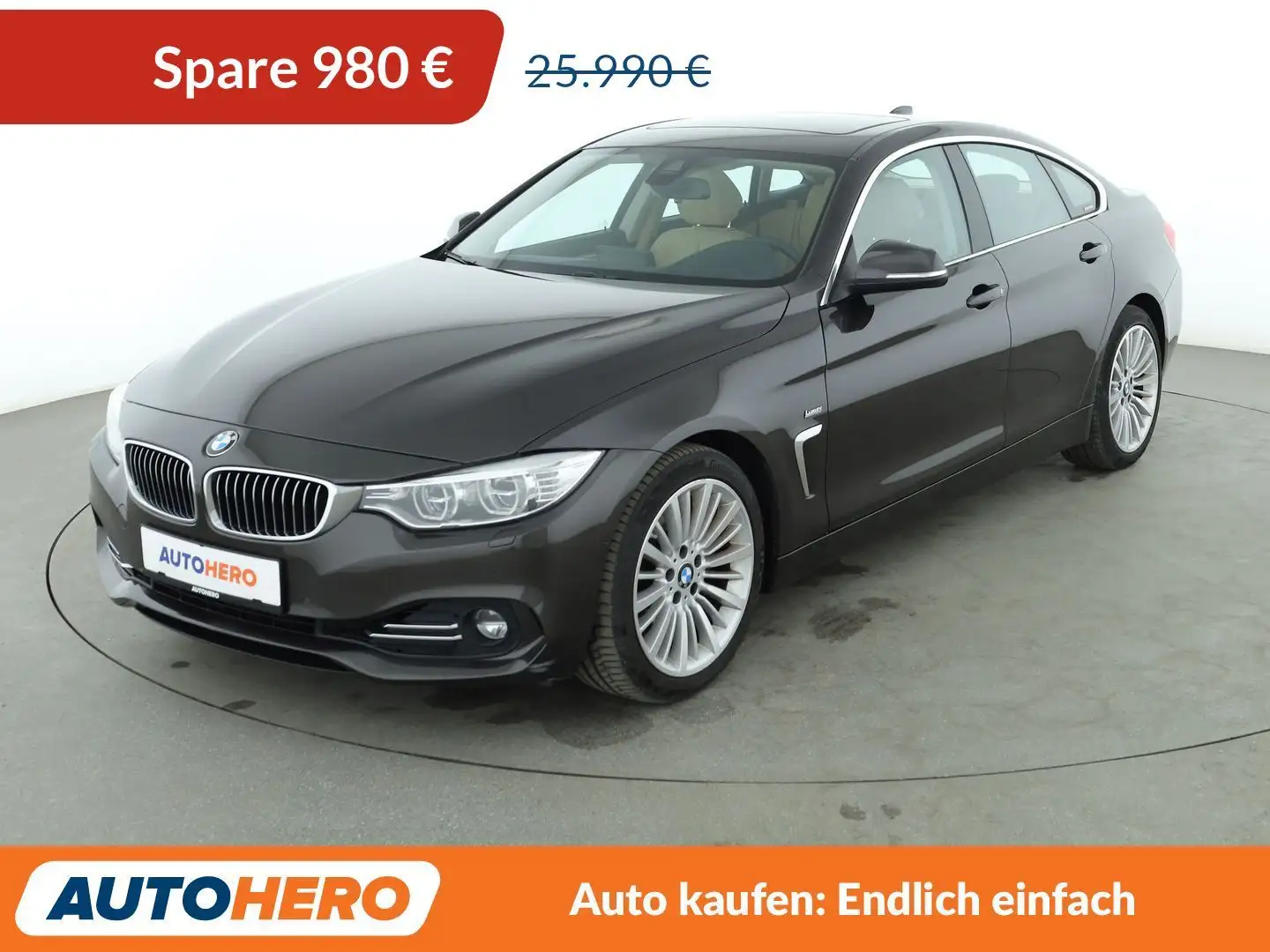 BMW 430 430d Gran Coupé Luxury Line Aut.*NAVI*CAM*PDC* Braun - 1