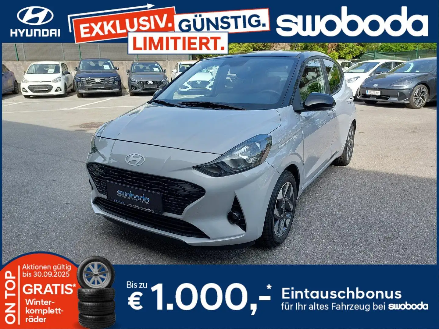 Hyundai i10 GO Plus 1,0 MT a5bu1z-O2 Gris - 1