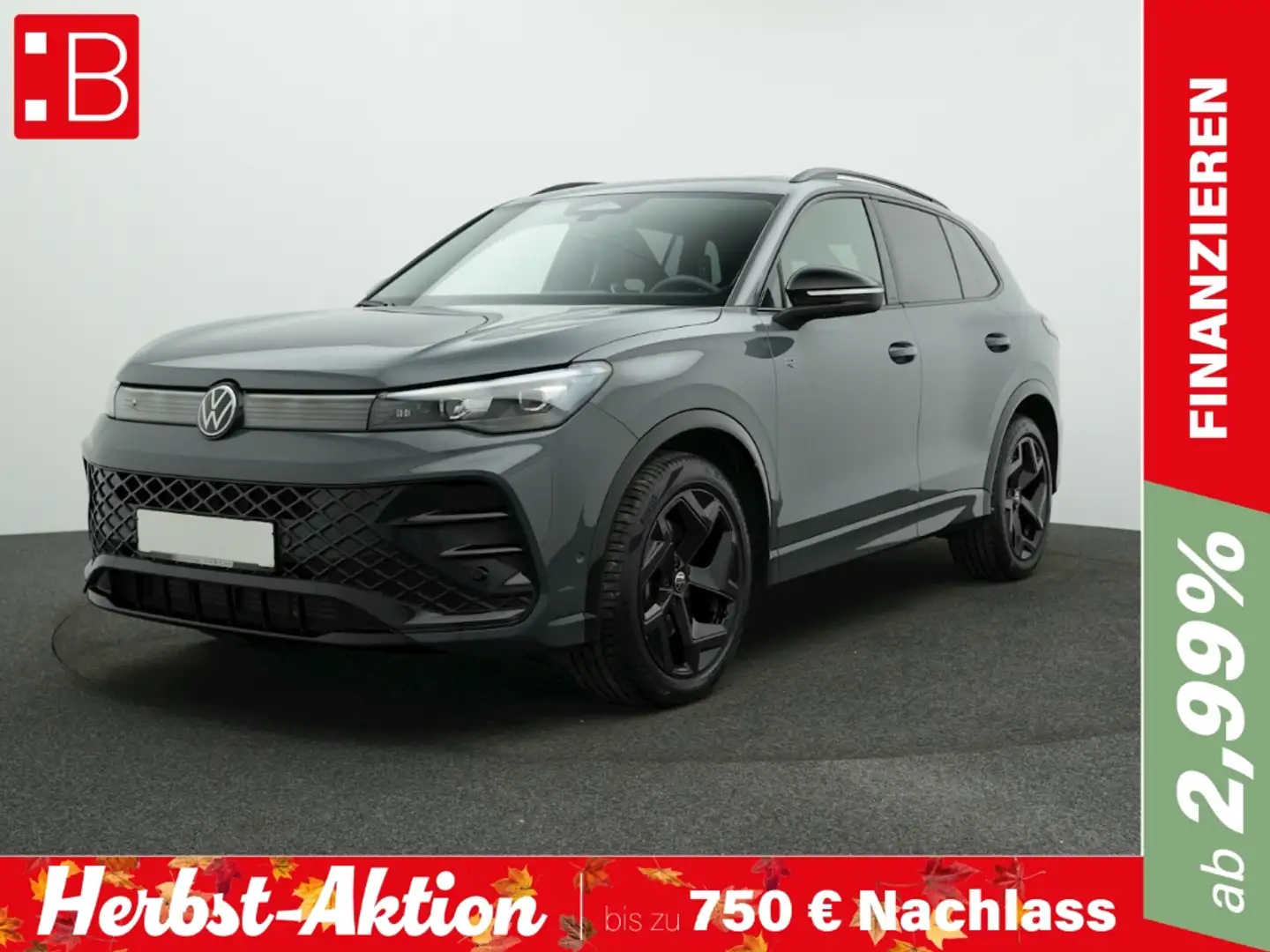 Volkswagen Tiguan 2.0 TDI DSG R-Line BLACK-STYLE AHK PANO ALU19 Grau - 1