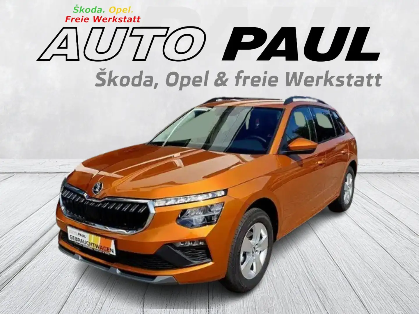 Skoda Kamiq Selection130*Rückfahrkam*SHZ*5j/100TKM Garantie Orange - 1